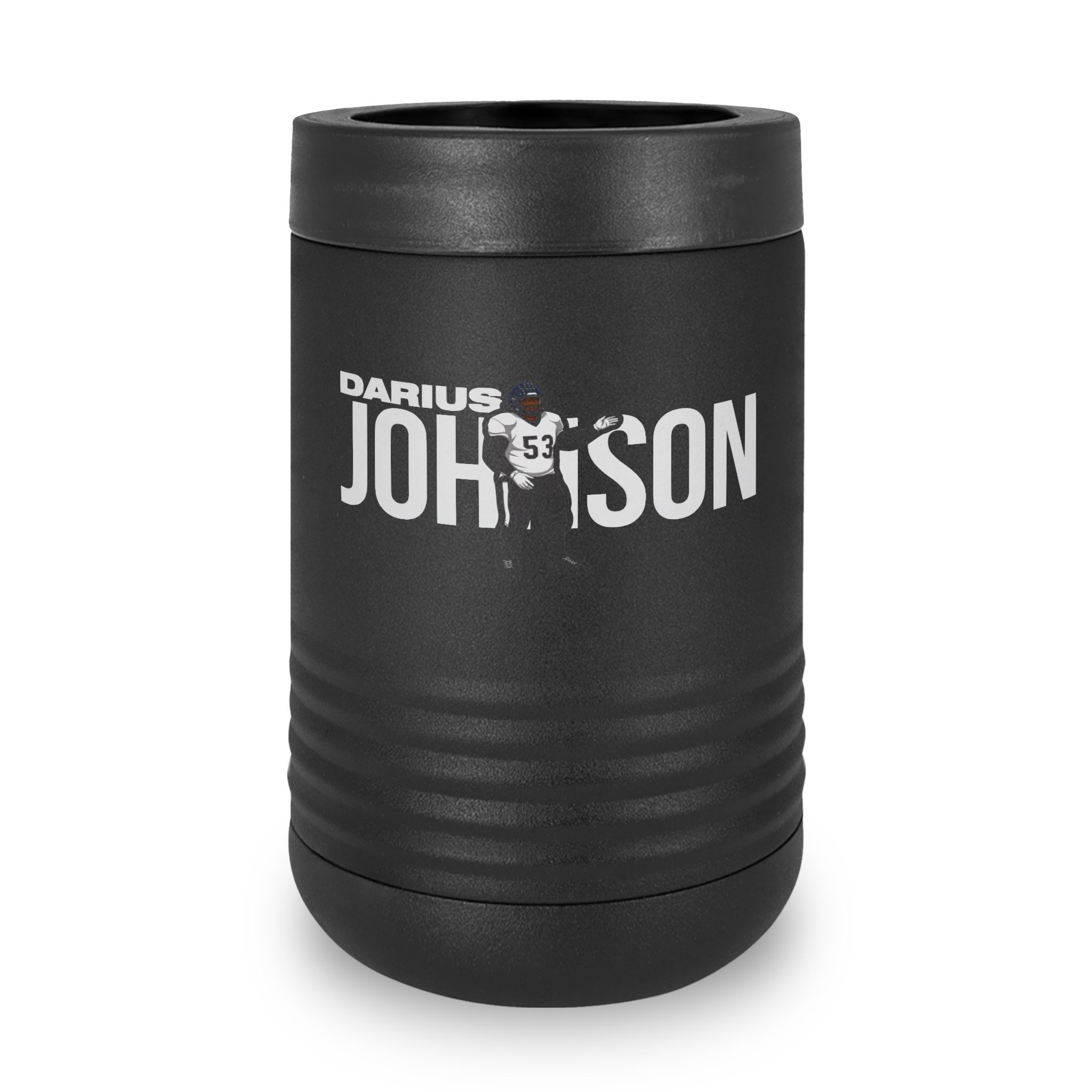 Stainless Can Cooler — character_player_name in Black