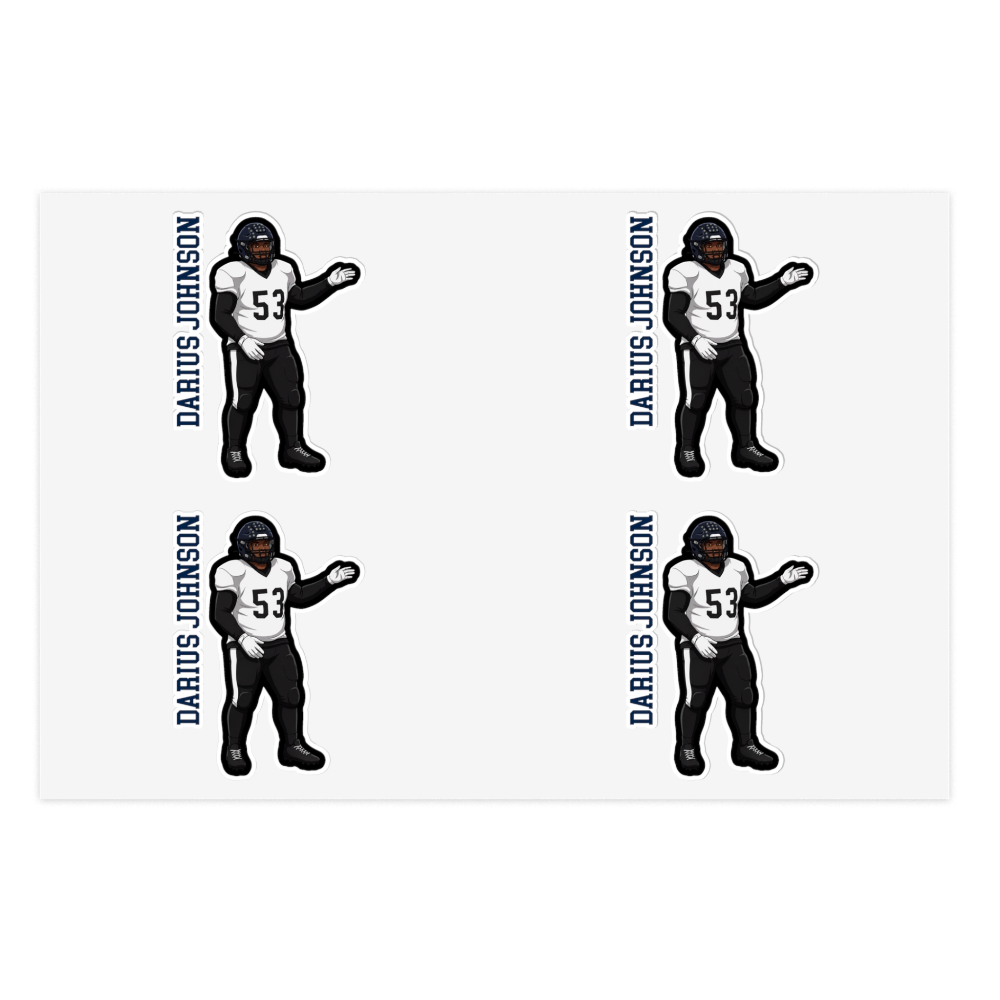 Sticker Sheet — character_name_vertical in Classic