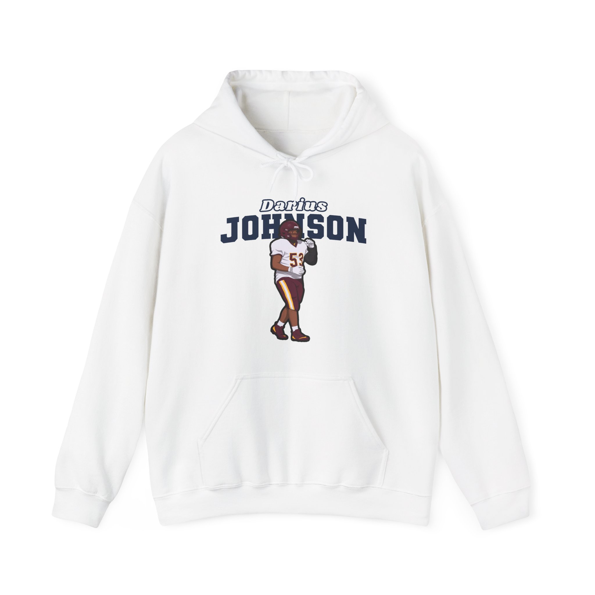 Hoodie — character_name_arch in White