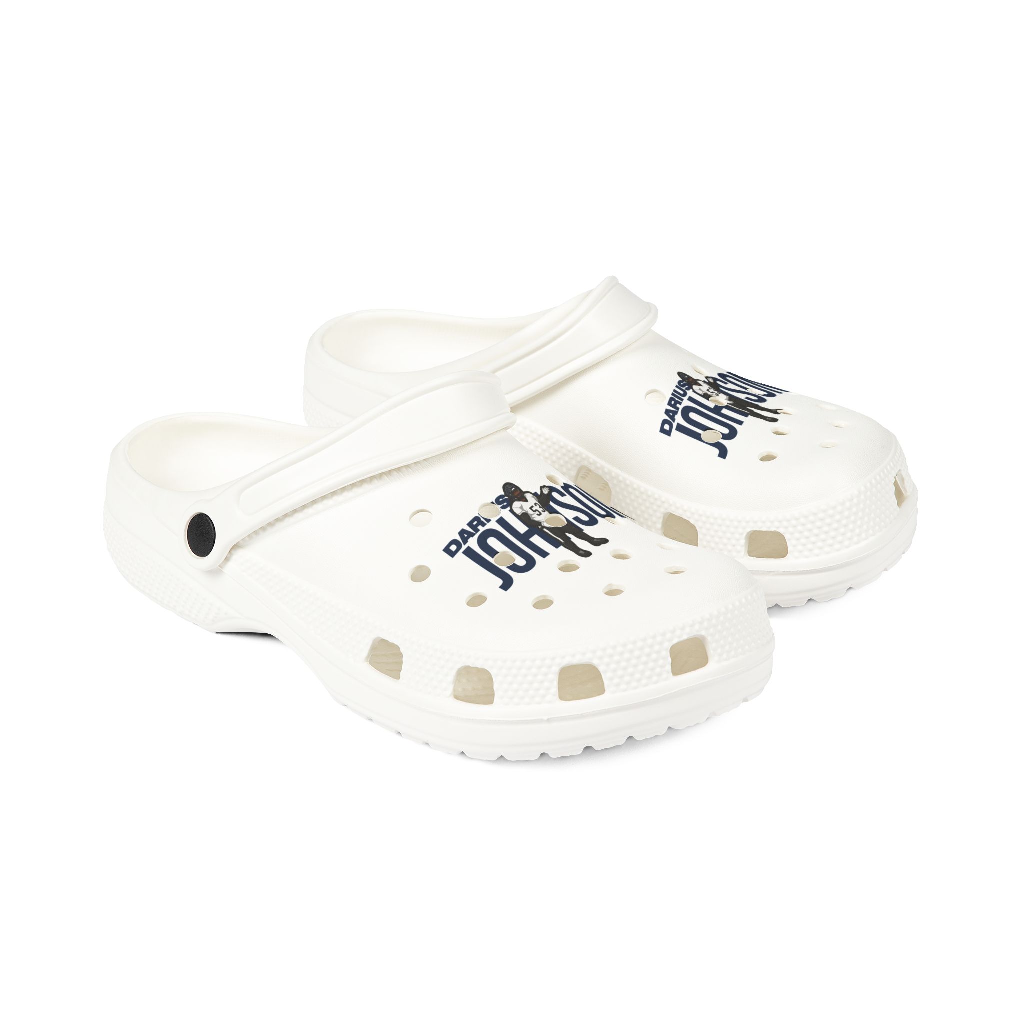 Rubber Clogs — character_player_name in White