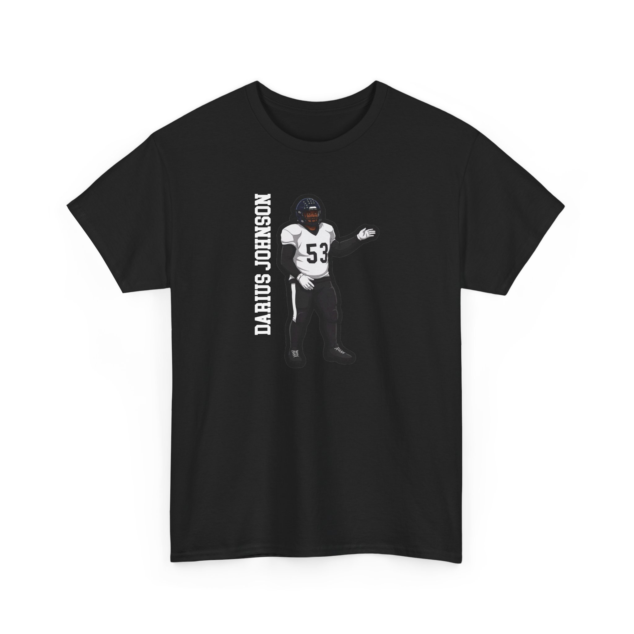 Tee — character_name_vertical in Black