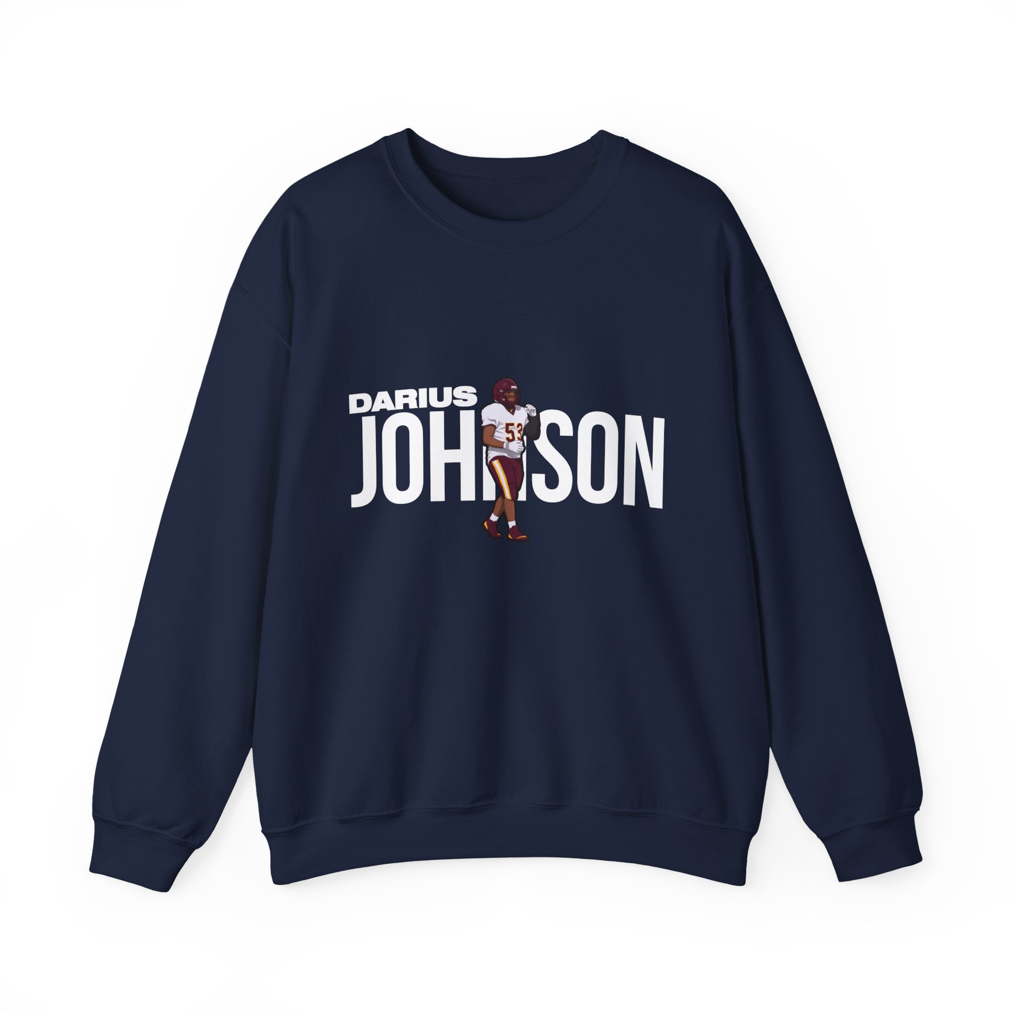 Crewneck Sweatshirt — character_player_name in Navy