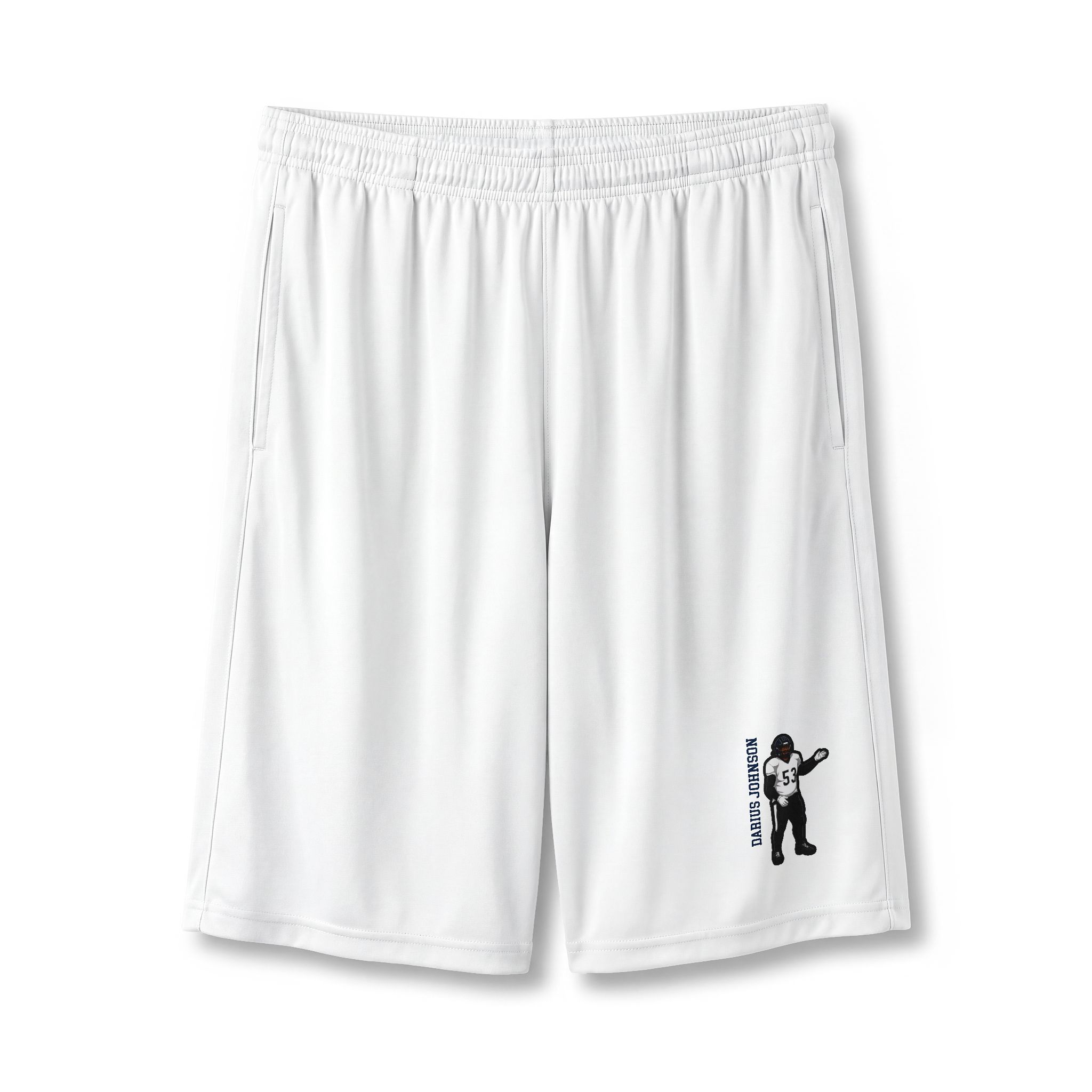 Shorts — character_name_vertical in White