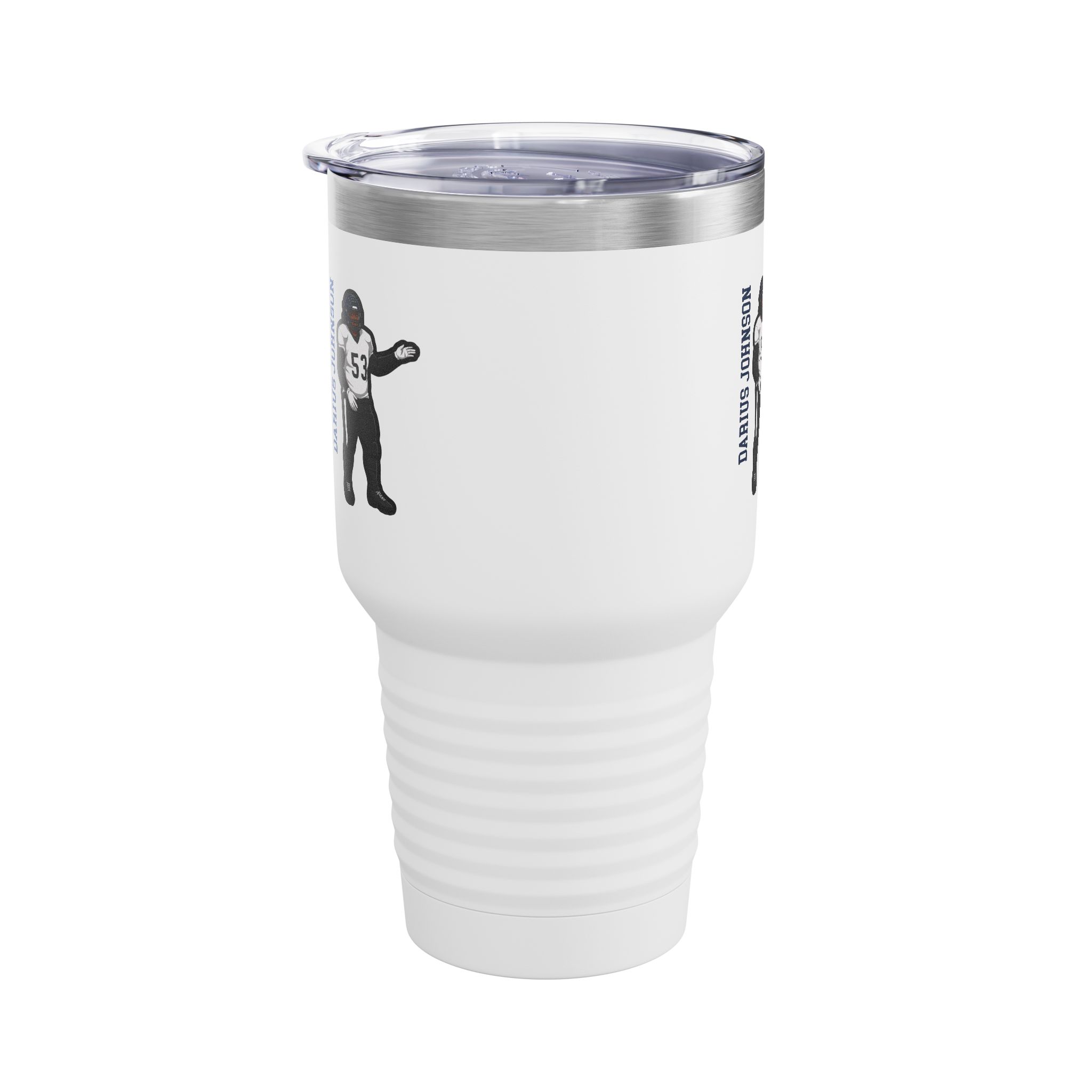30oz Tumbler — character_name_vertical in White