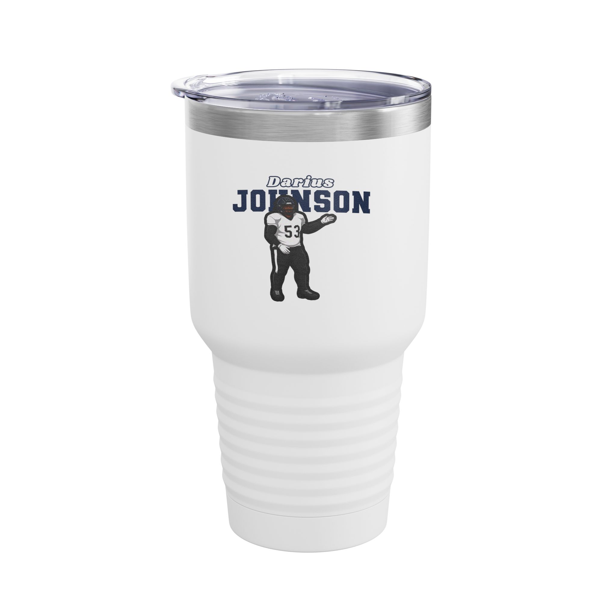 30oz Tumbler — character_name_arch in White