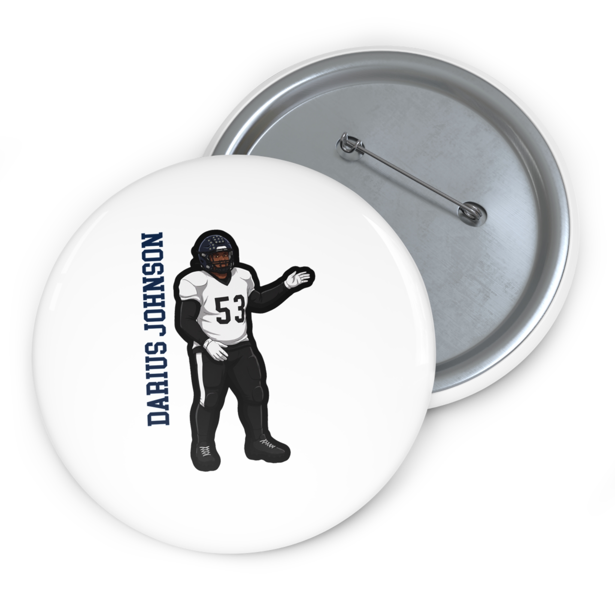 Game Day Pin — character_name_vertical in Classic