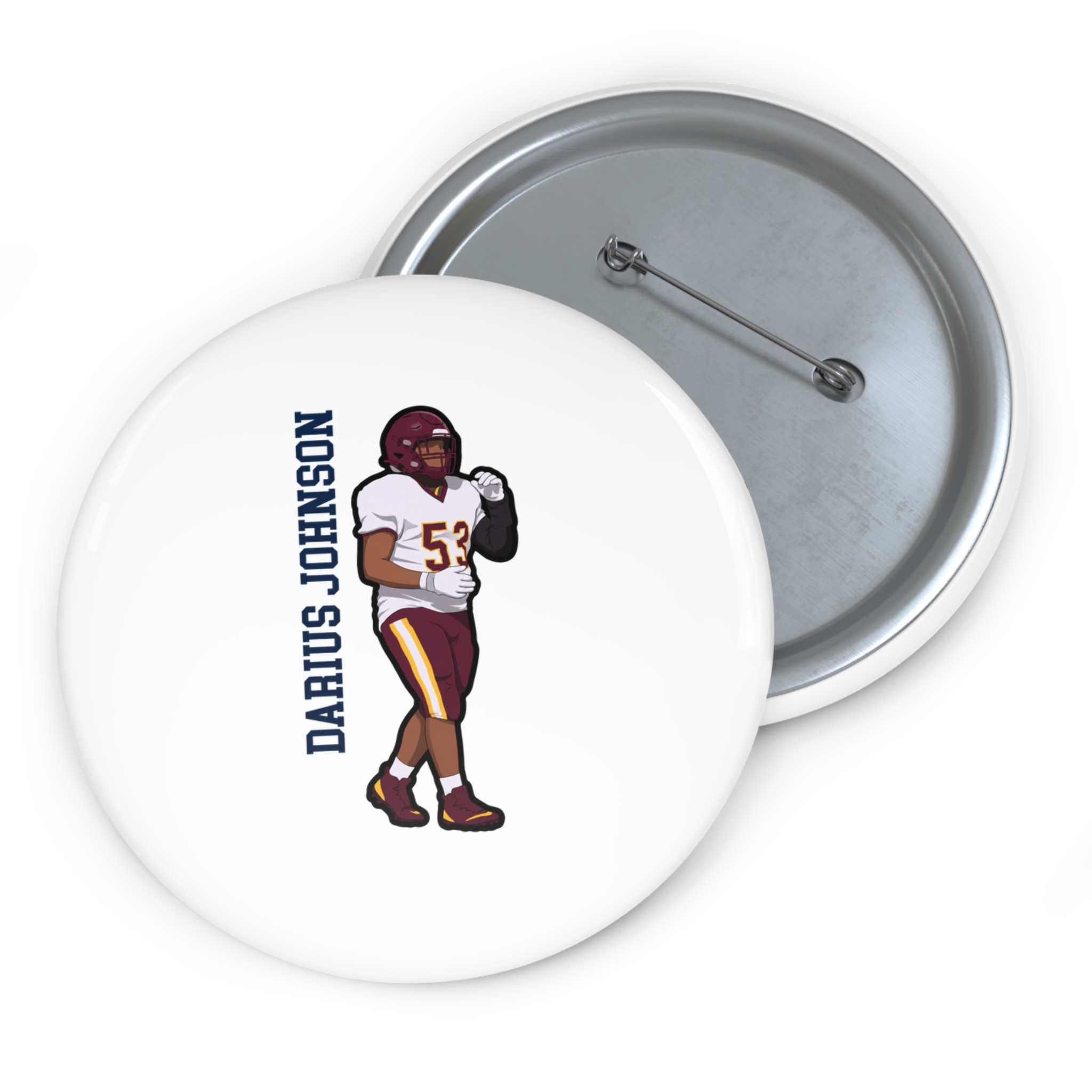 Game Day Pin — character_name_vertical in Classic