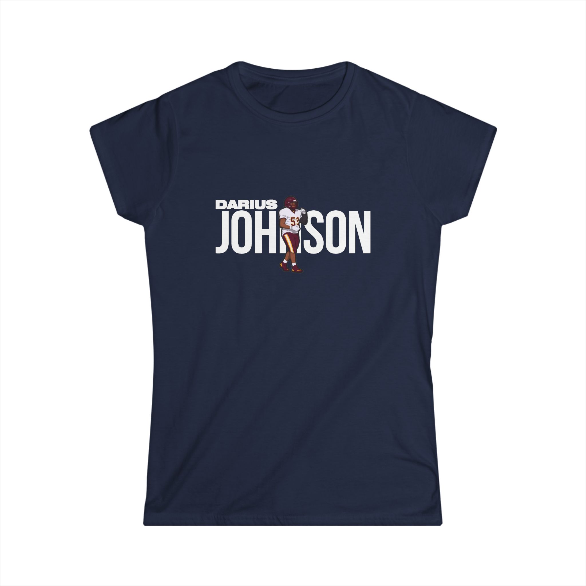 Women's Softstyle Tee — character_player_name in Navy
