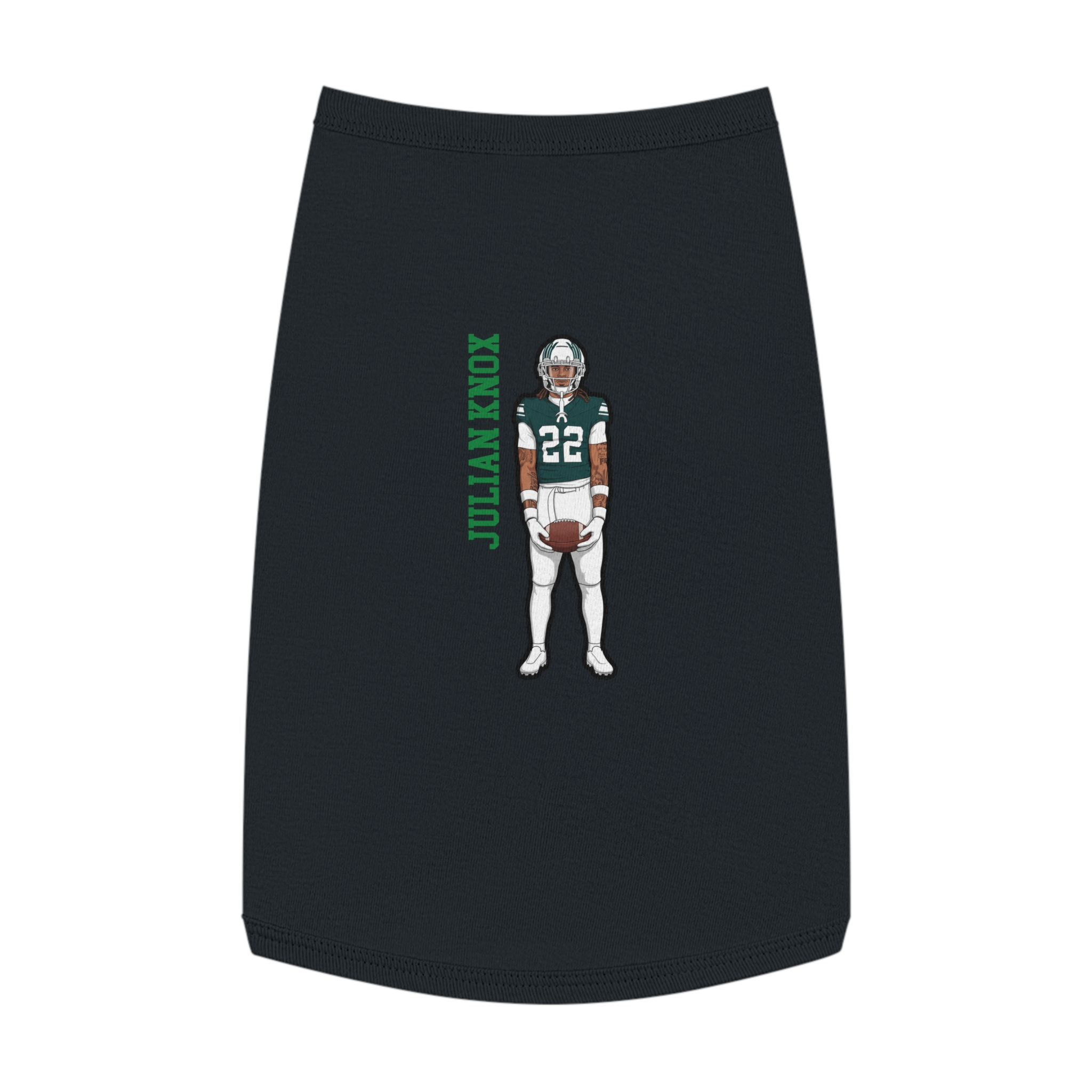 Pet Tank Top — character_name_vertical in Black