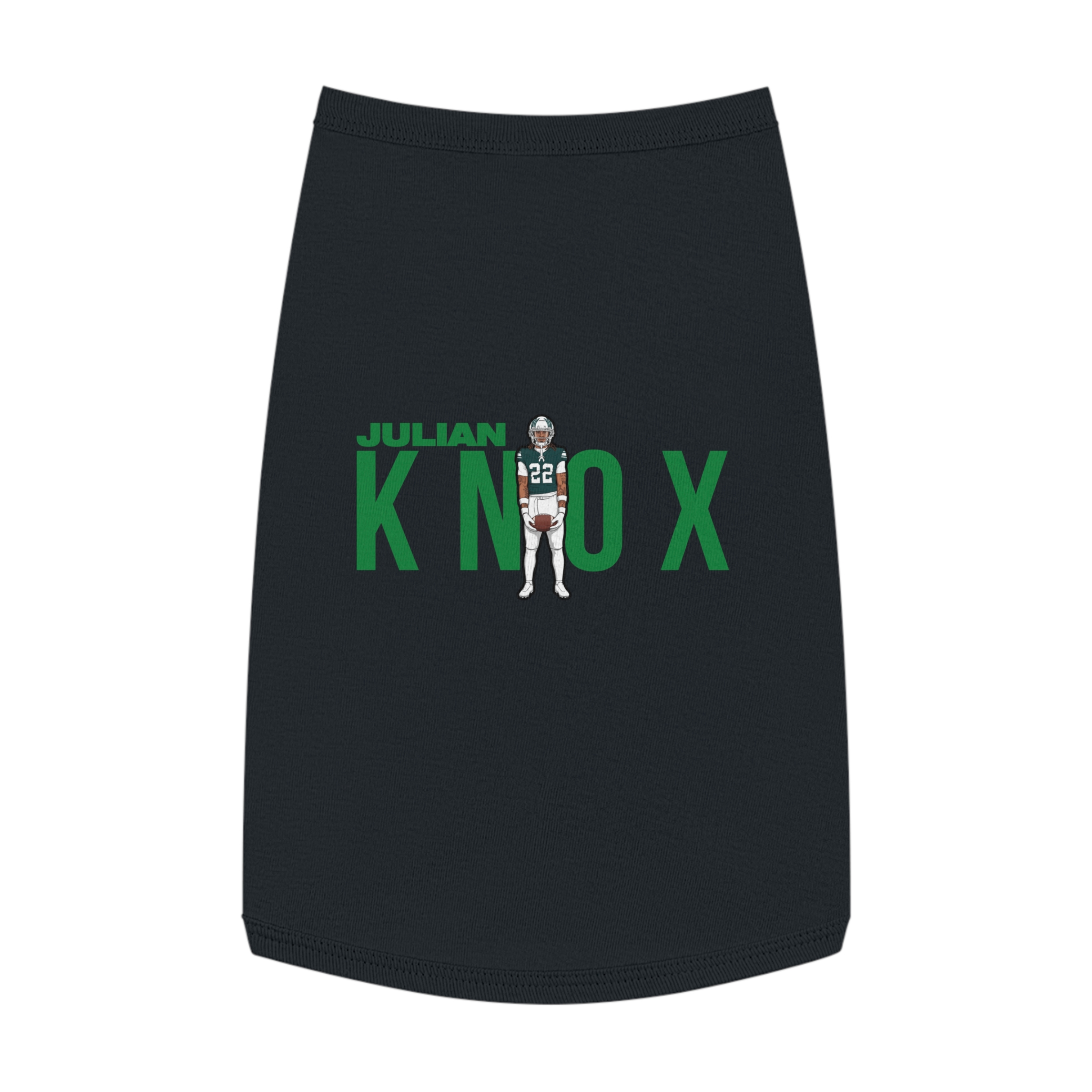 Pet Tank Top — character_player_name in Black