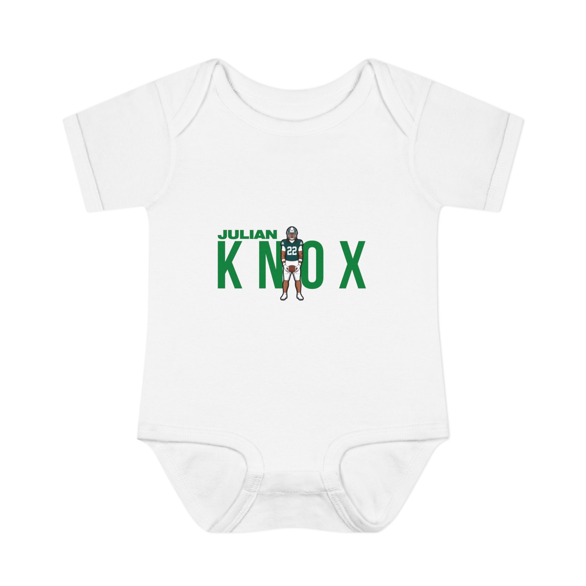 Baby Onesie — character_player_name in White