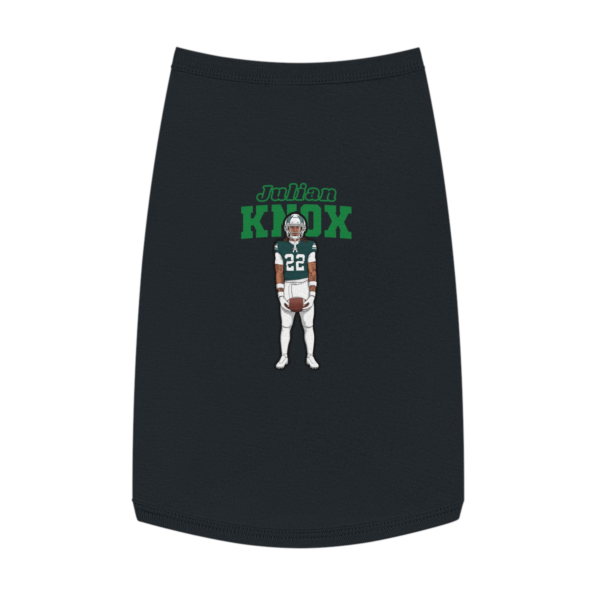 Pet Tank Top — character_name_arch in Black