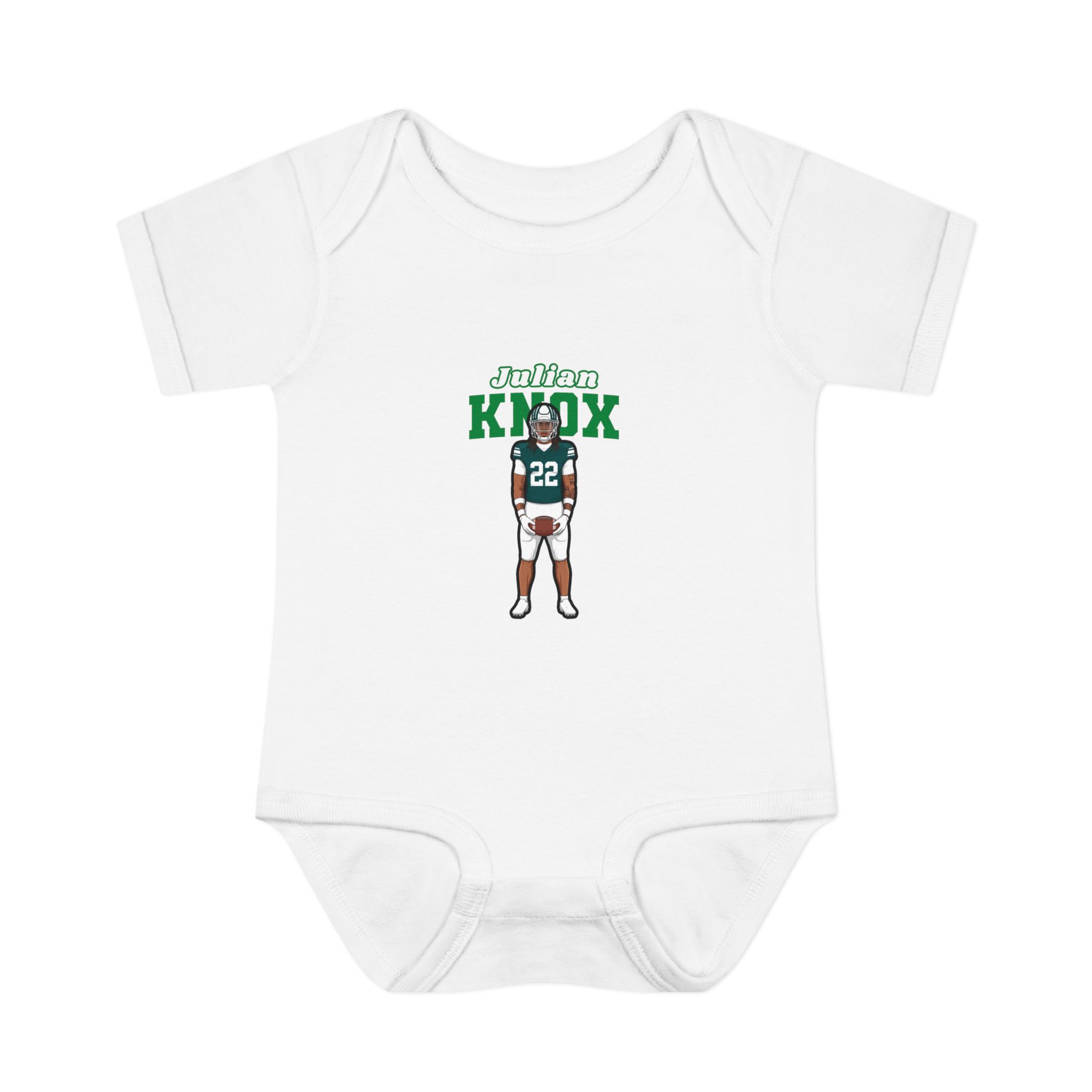 Baby Onesie — character_name_arch in White