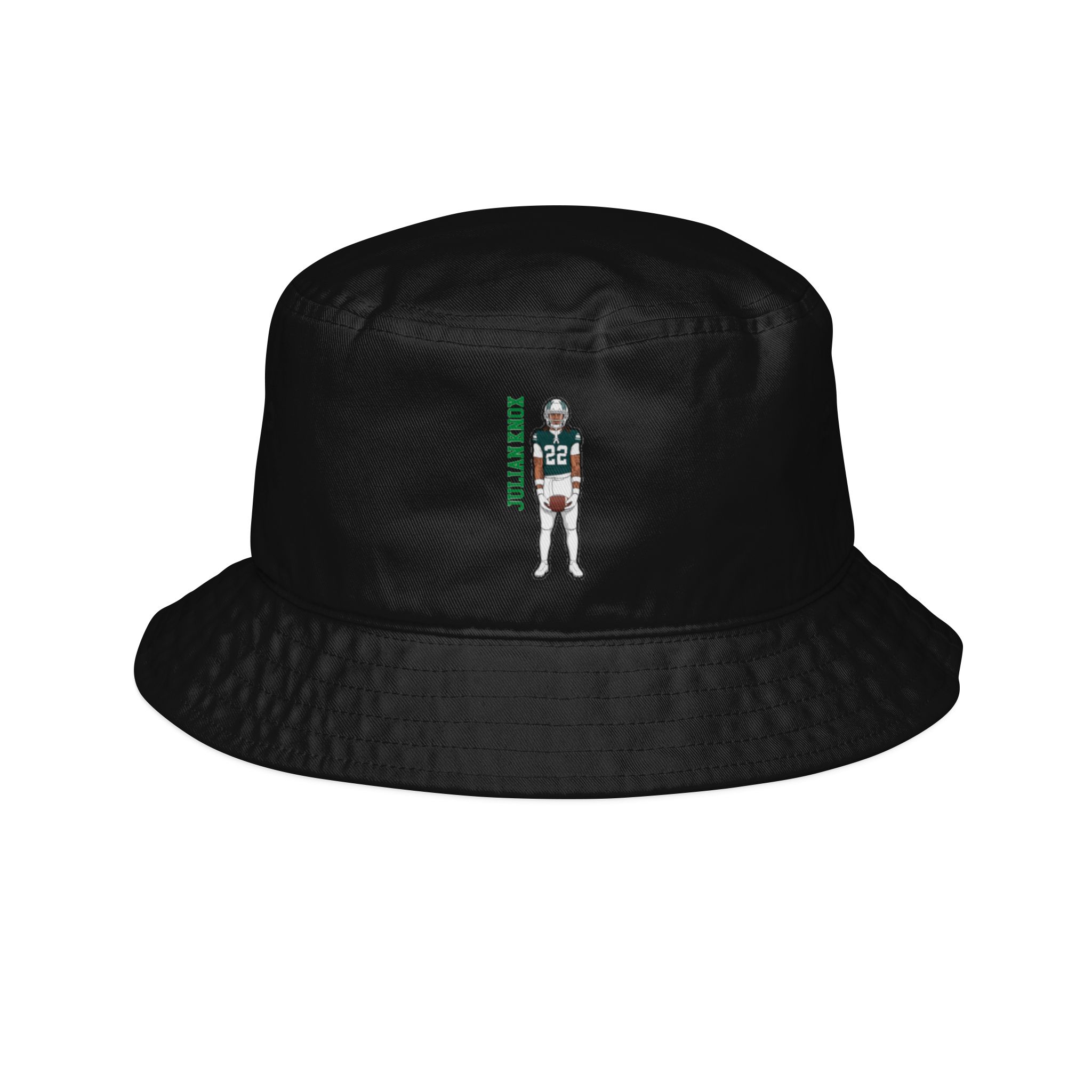 Bucket Hat — character_name_vertical in Black