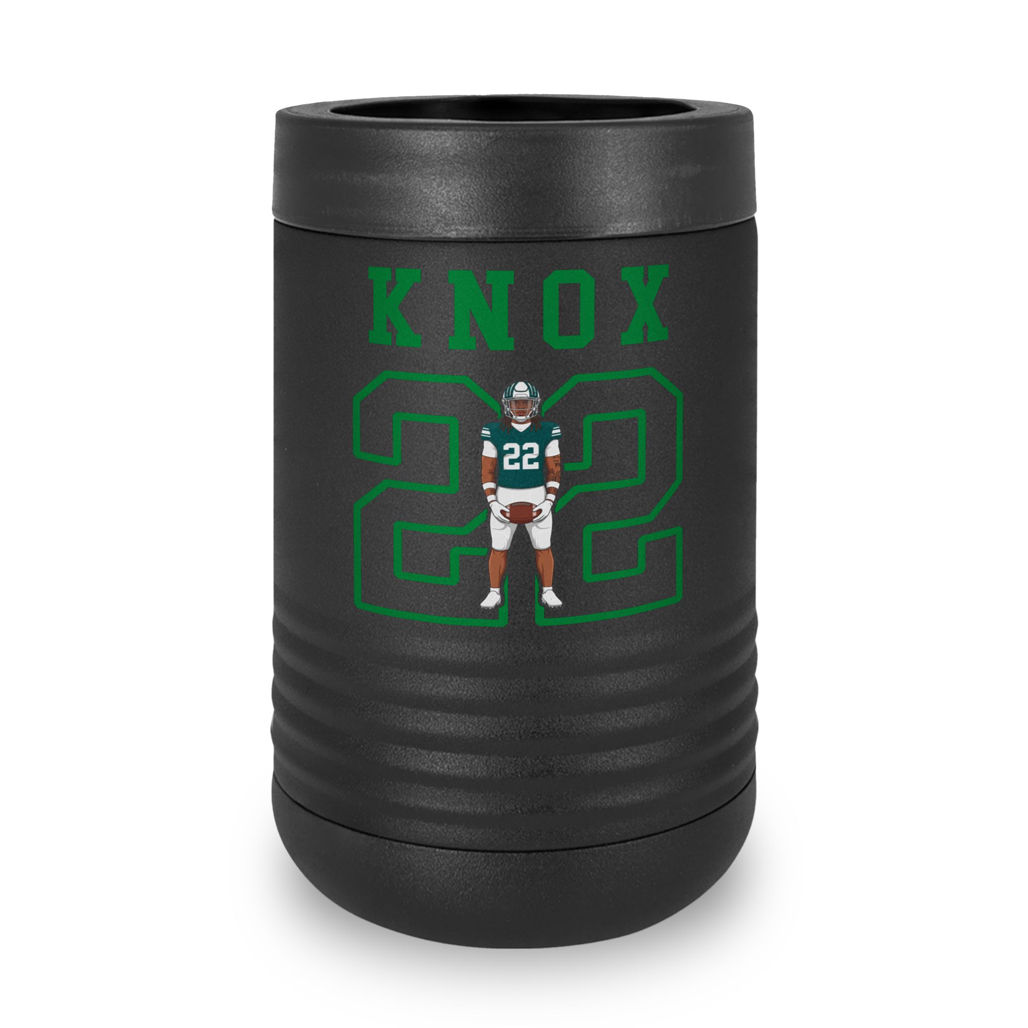 Stainless Can Cooler — character_shirsey in Black