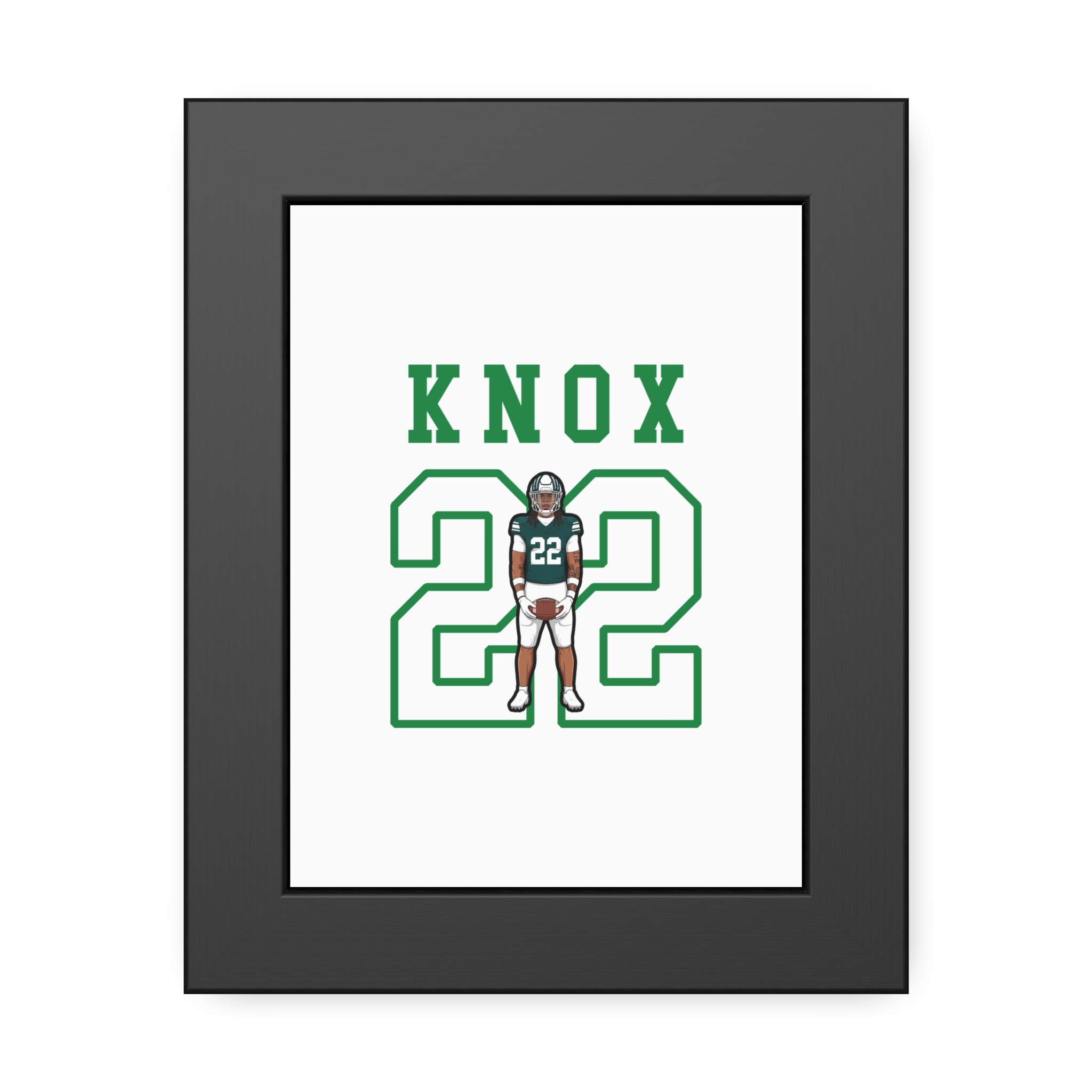Framed Poster — character_shirsey in Black