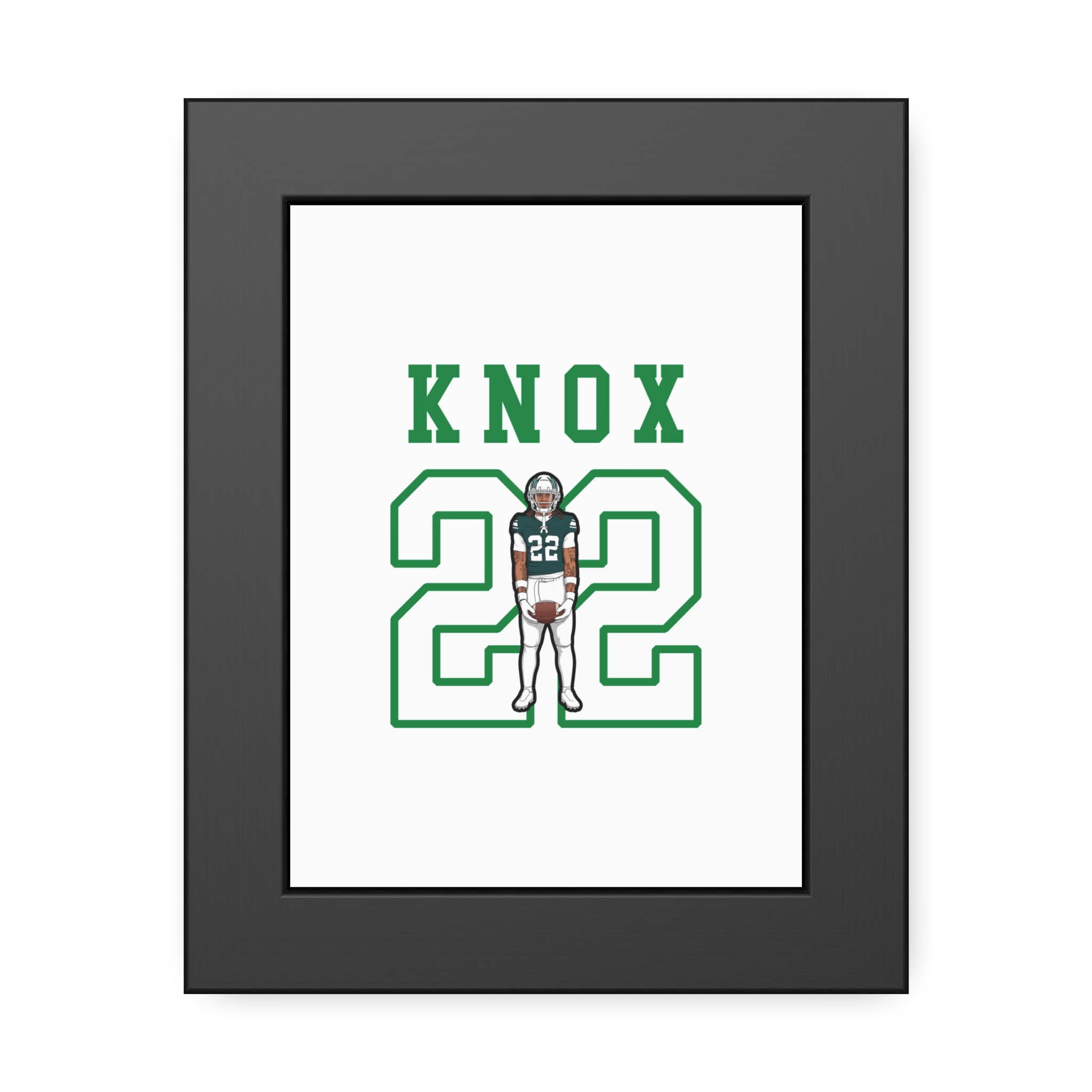 Framed Poster — character_shirsey in Black