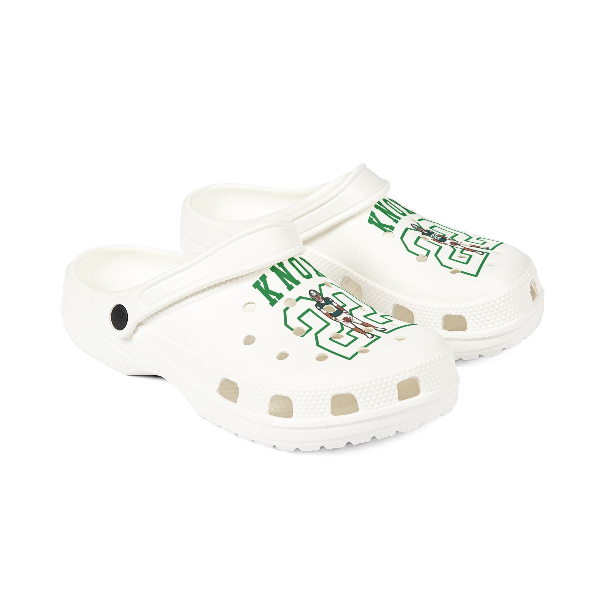 Rubber Clogs — character_shirsey in White