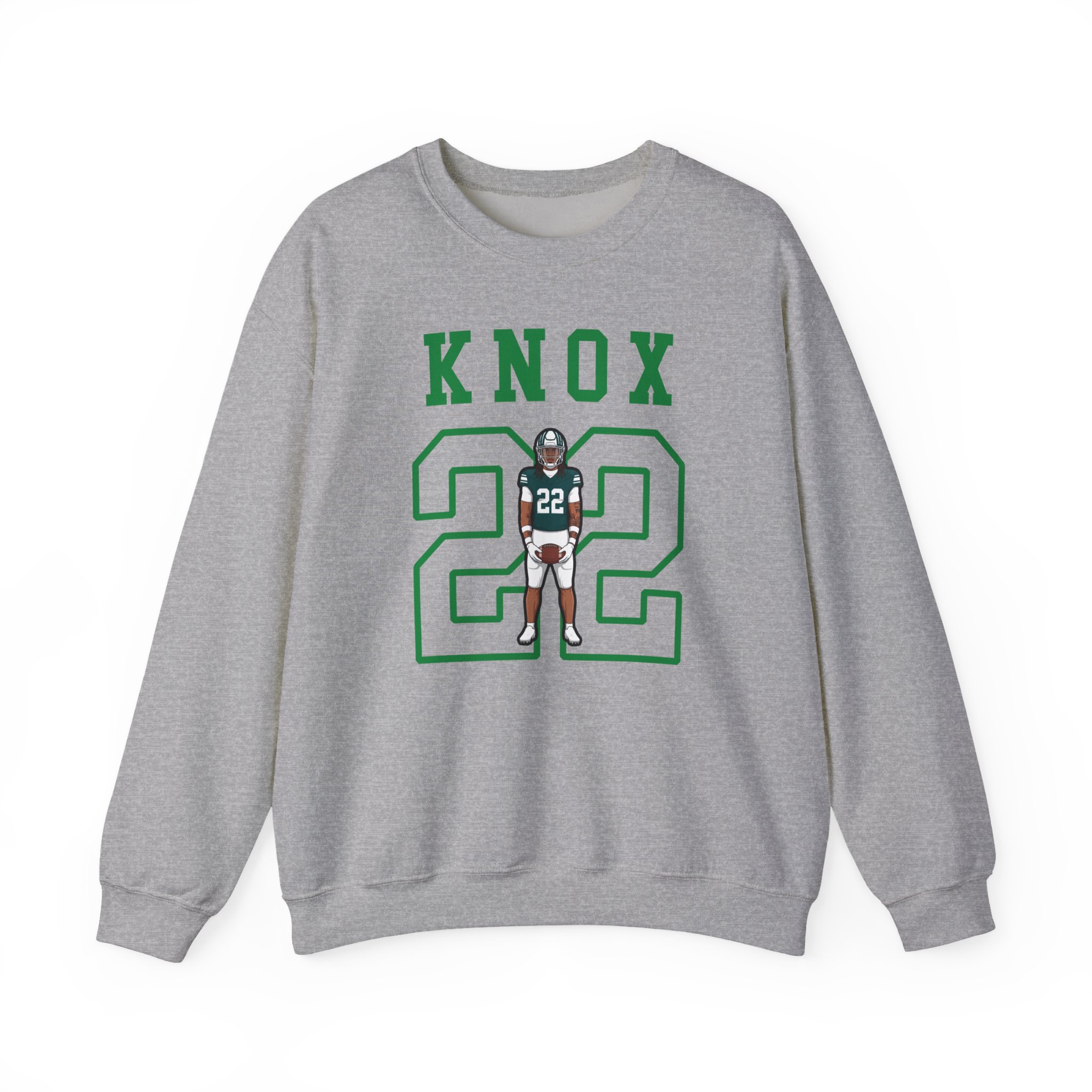 Crewneck Sweatshirt — character_shirsey in Grey
