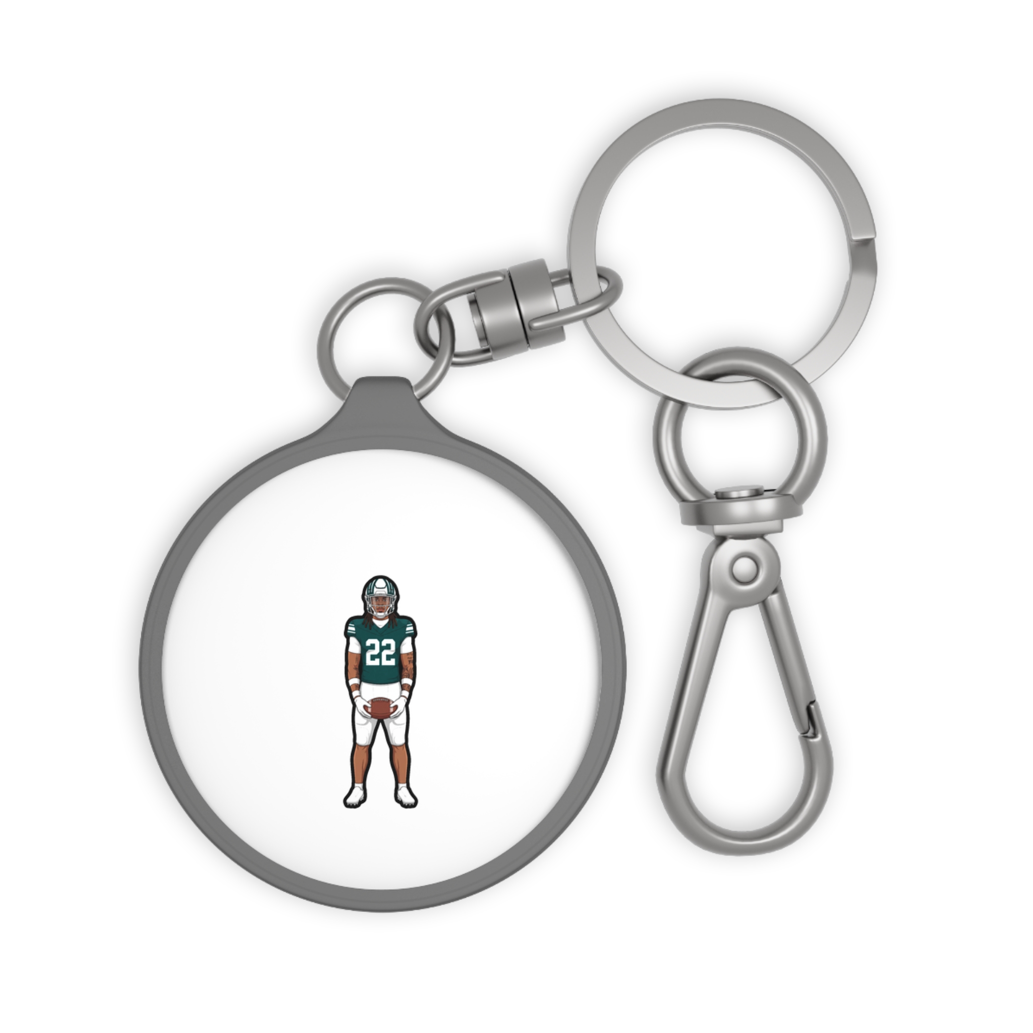 Keychain — character_name_arch in Grey