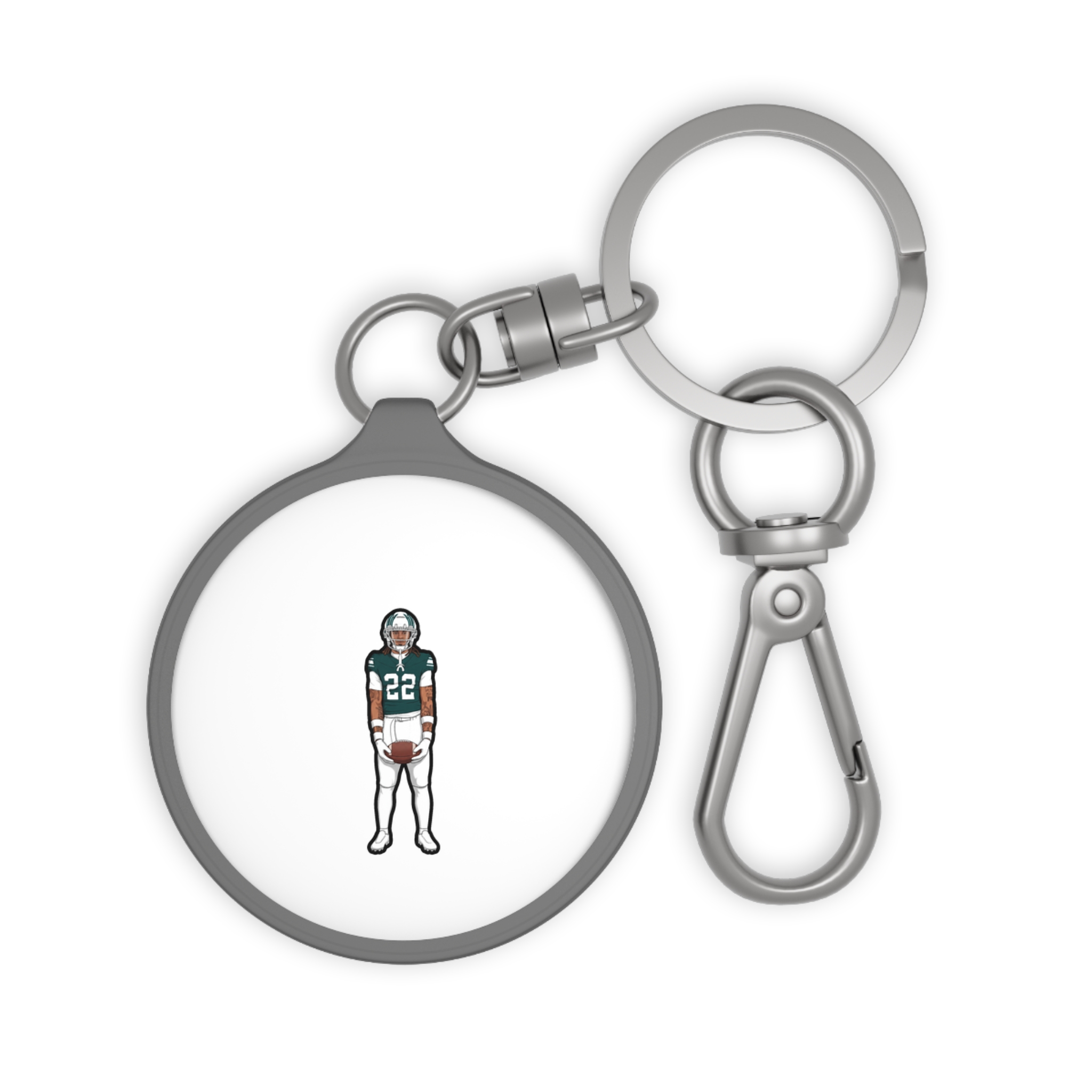 Keychain — character_name_arch in Grey