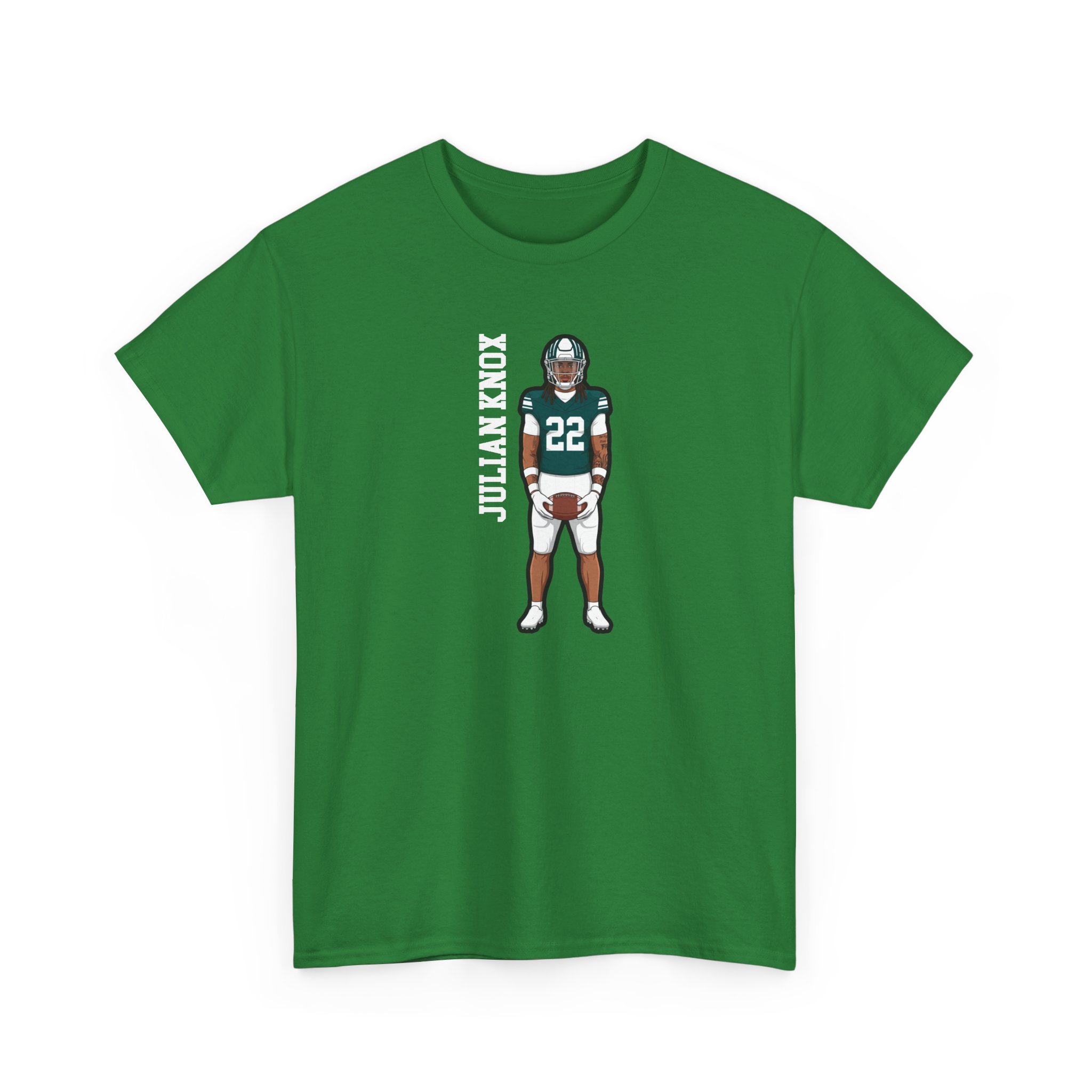 Tee — character_name_vertical in Green