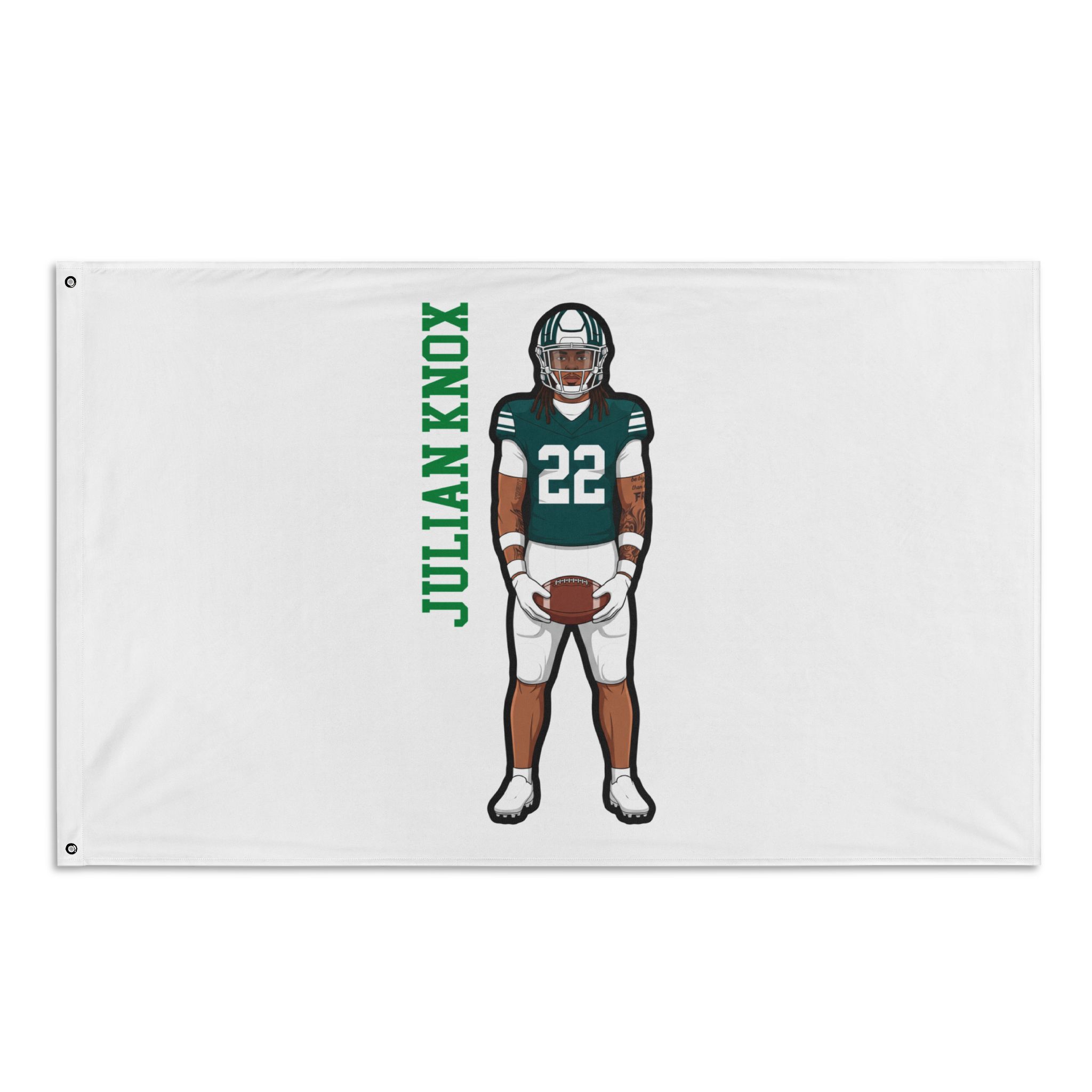 Flag (35 × 56 in) — character_name_vertical in Classic
