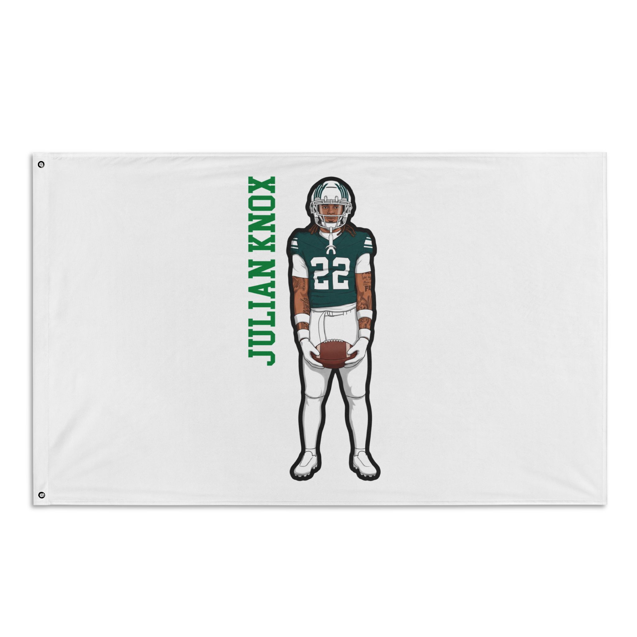 Flag (35 × 56 in) — character_name_vertical in Classic