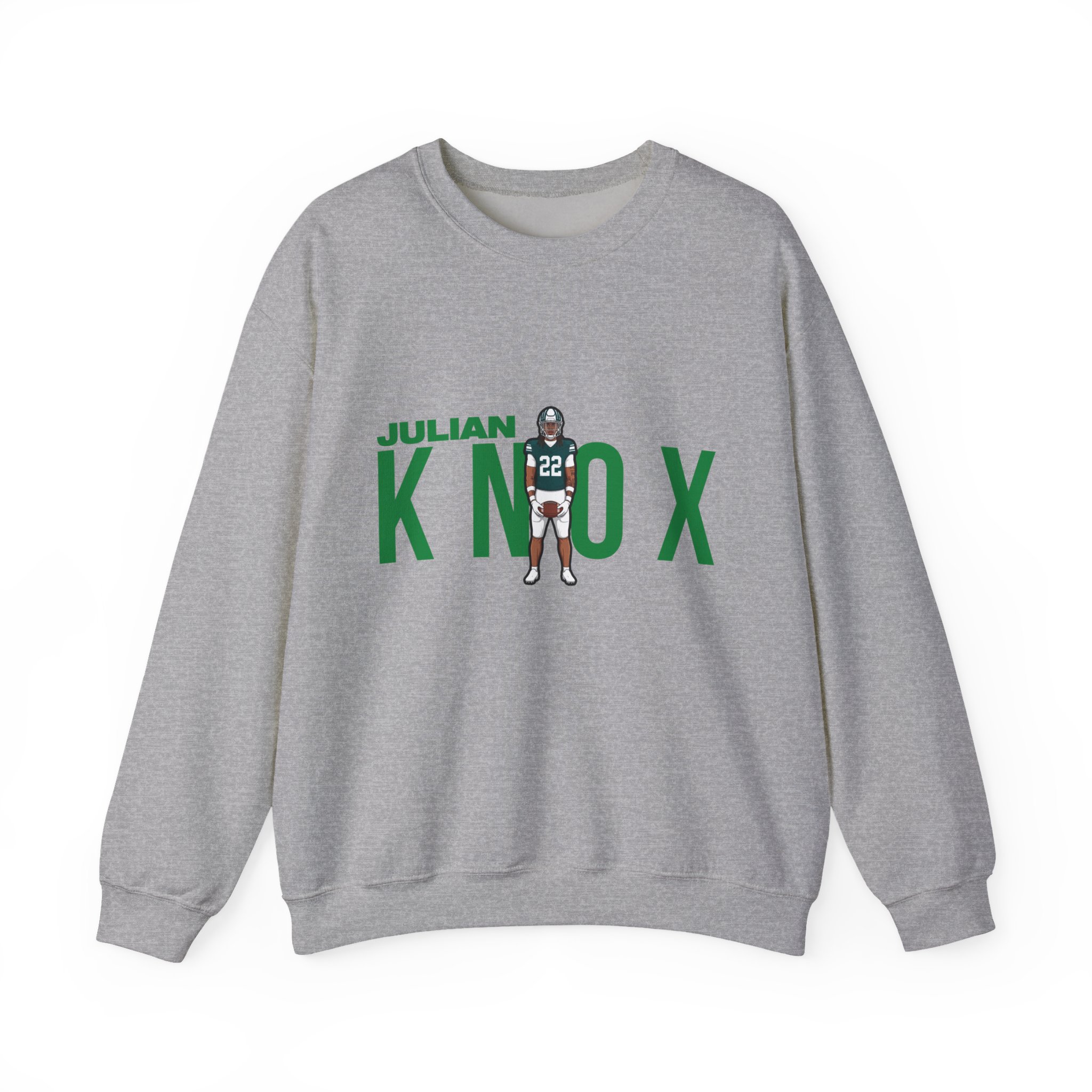 Crewneck Sweatshirt — character_player_name in Grey