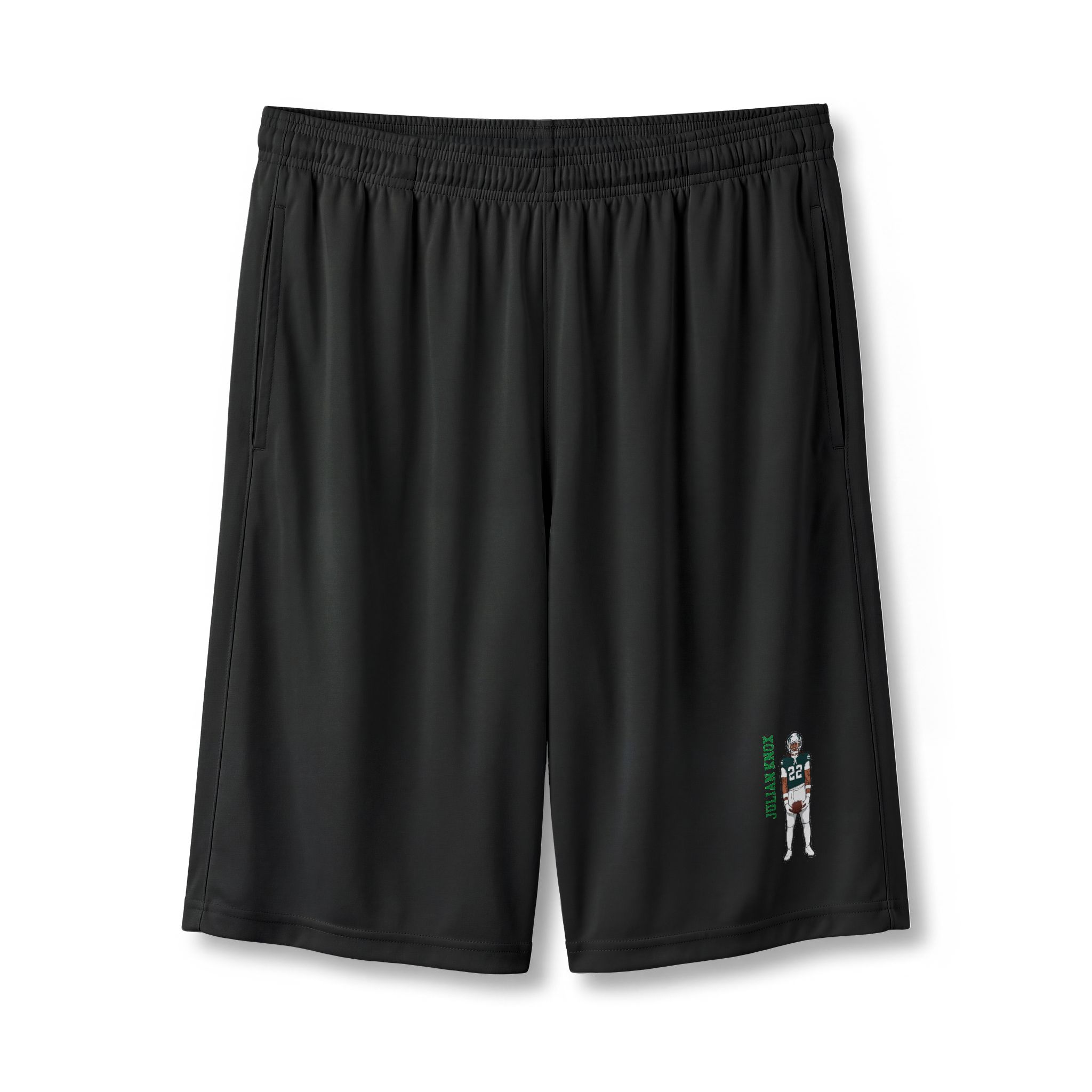 Shorts — character_name_vertical in Black