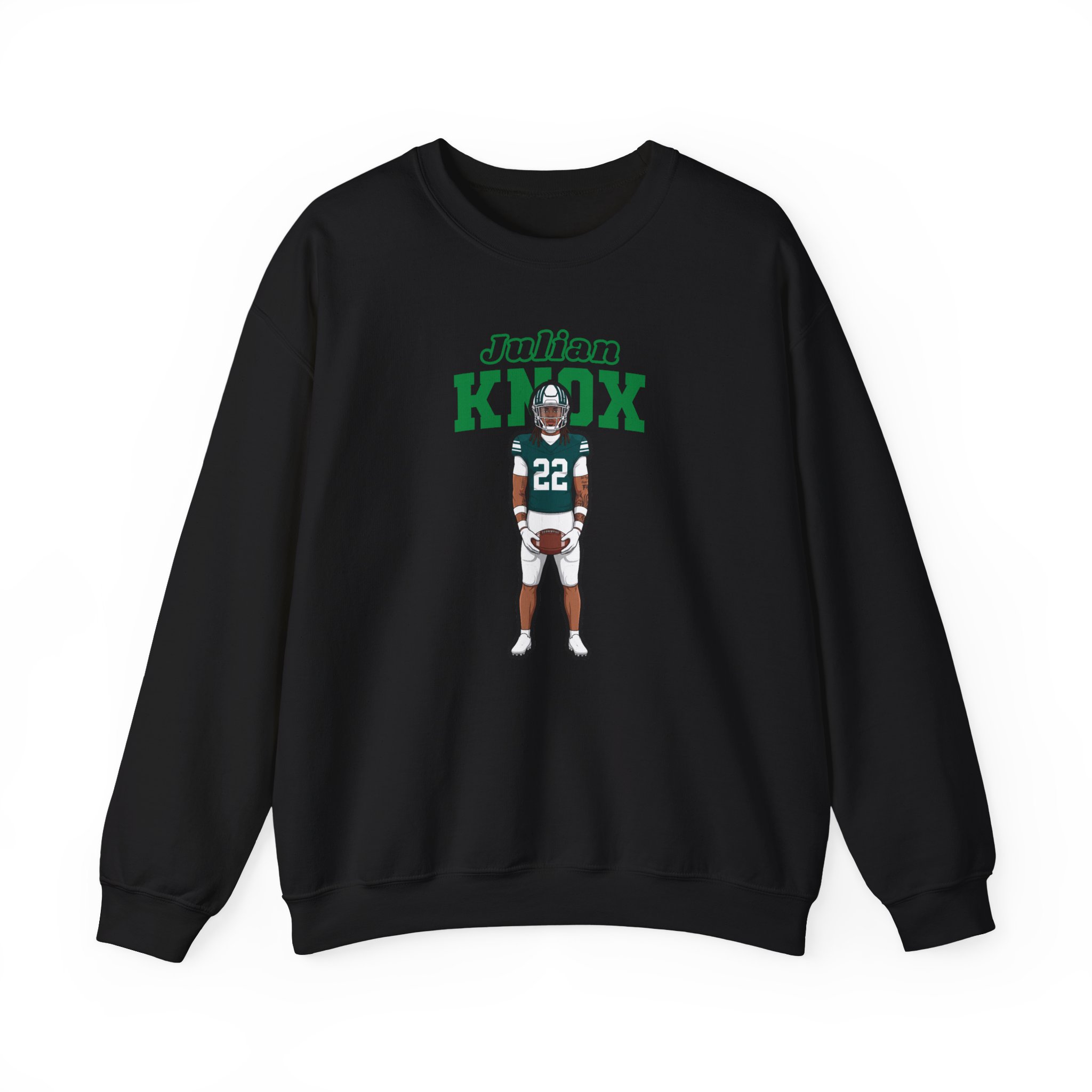 Crewneck Sweatshirt — character_name_arch in Black