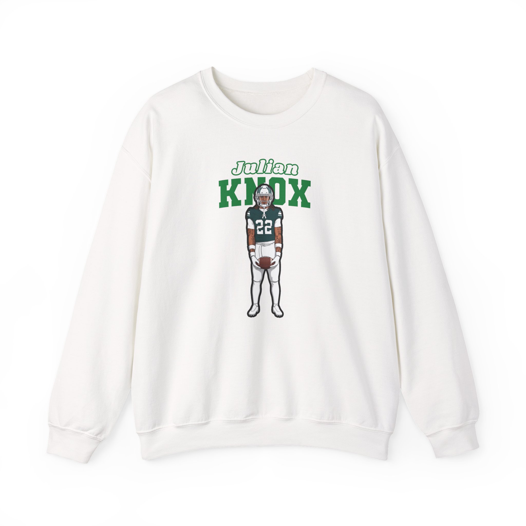 Crewneck Sweatshirt — character_name_arch in White