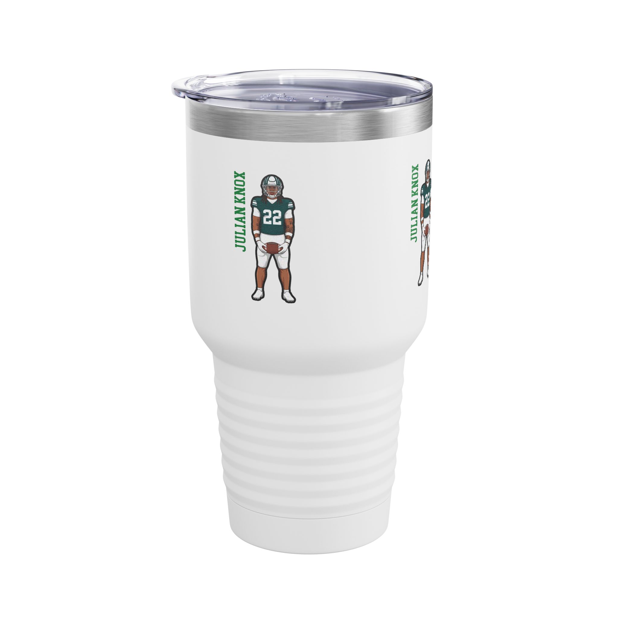 30oz Tumbler — character_name_vertical in White