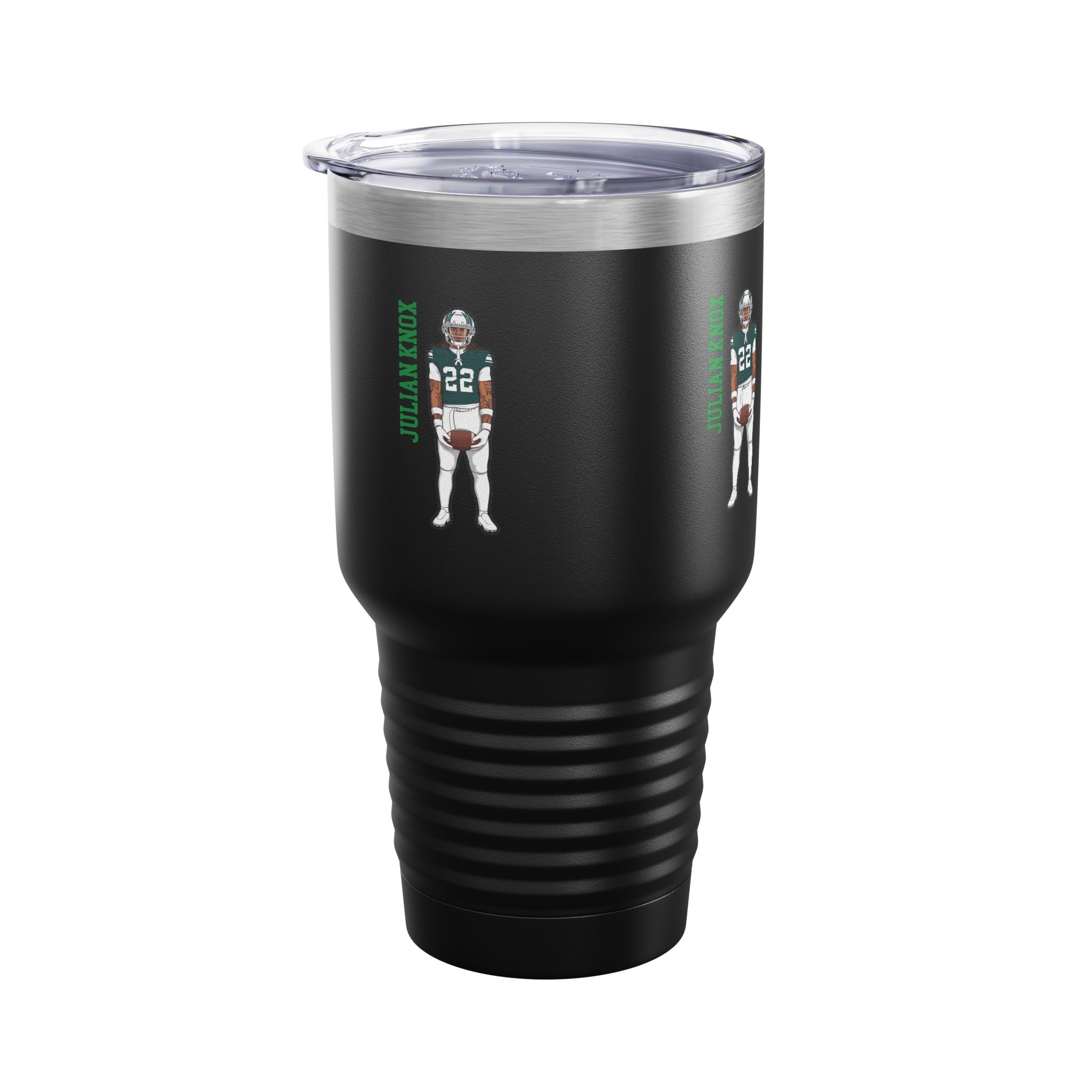30oz Tumbler — character_name_vertical in Black