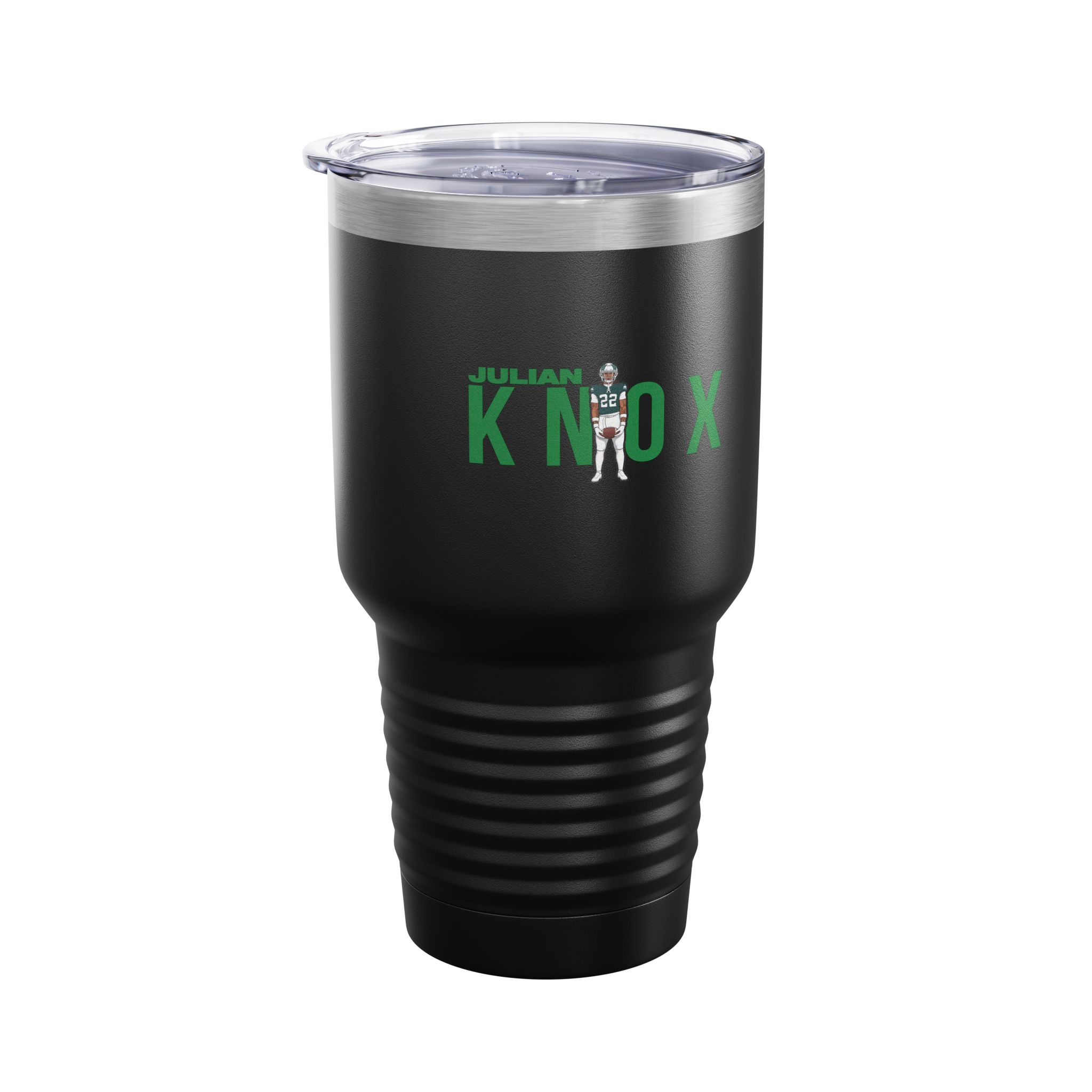 30oz Tumbler — character_player_name in Black