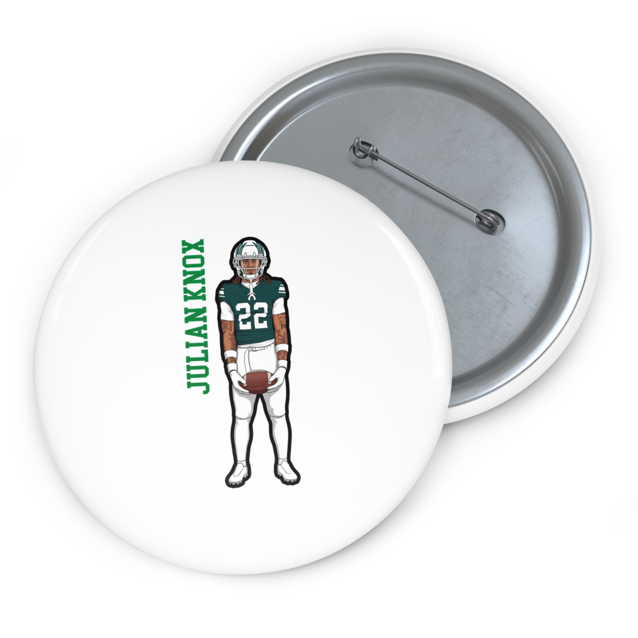 Game Day Pin — character_name_vertical in Classic