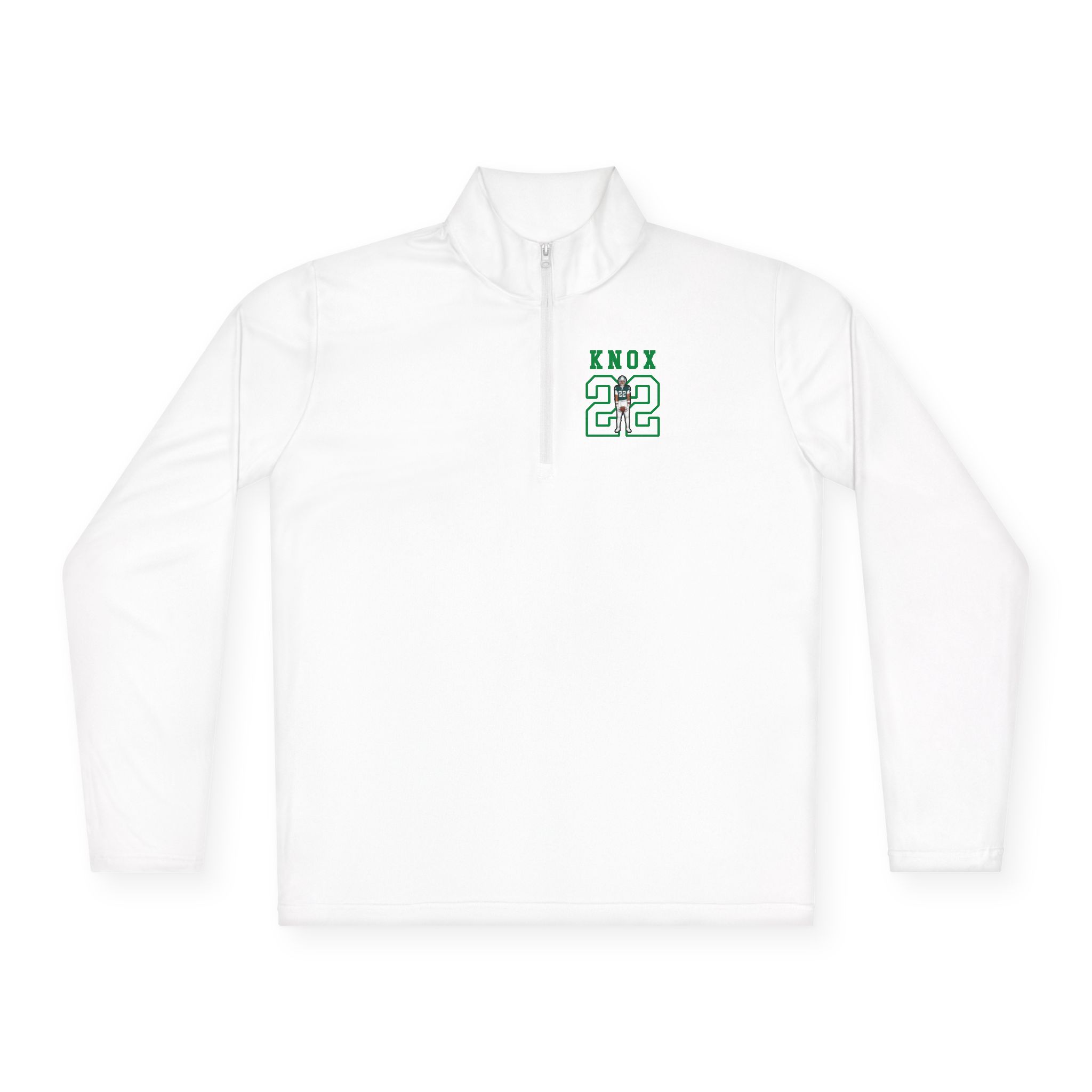 Q-Zip Pullover — character_shirsey in White