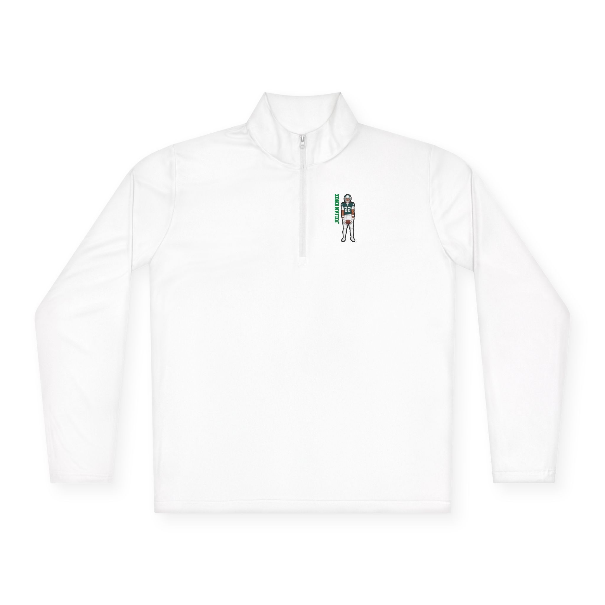Q-Zip Pullover — character_name_vertical in White