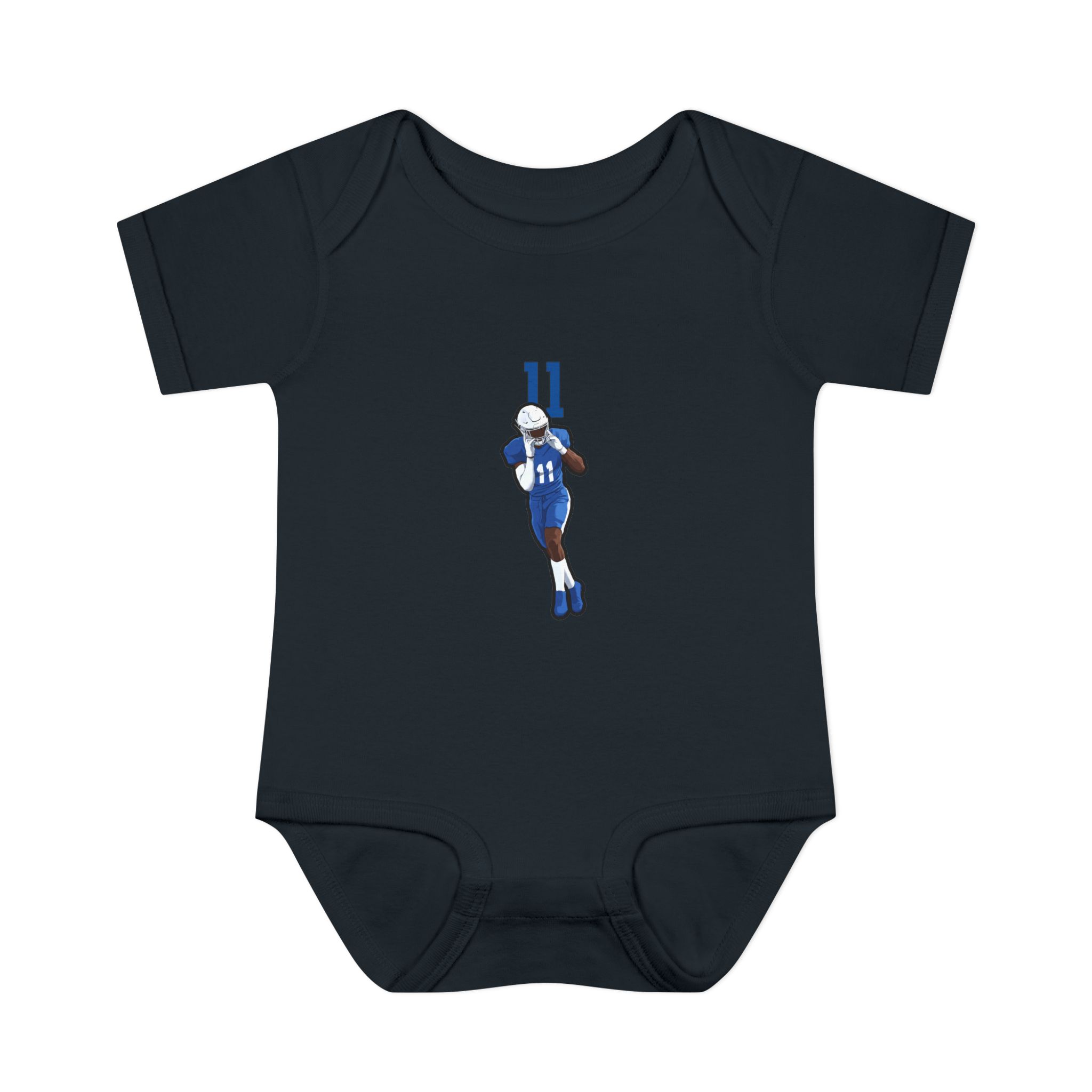 Baby Onesie — character_number_top in Black