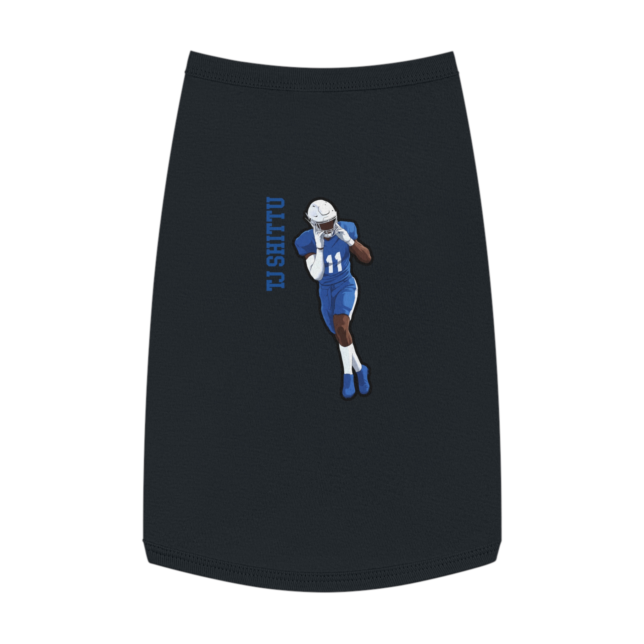 Pet Tank Top — character_name_vertical in White