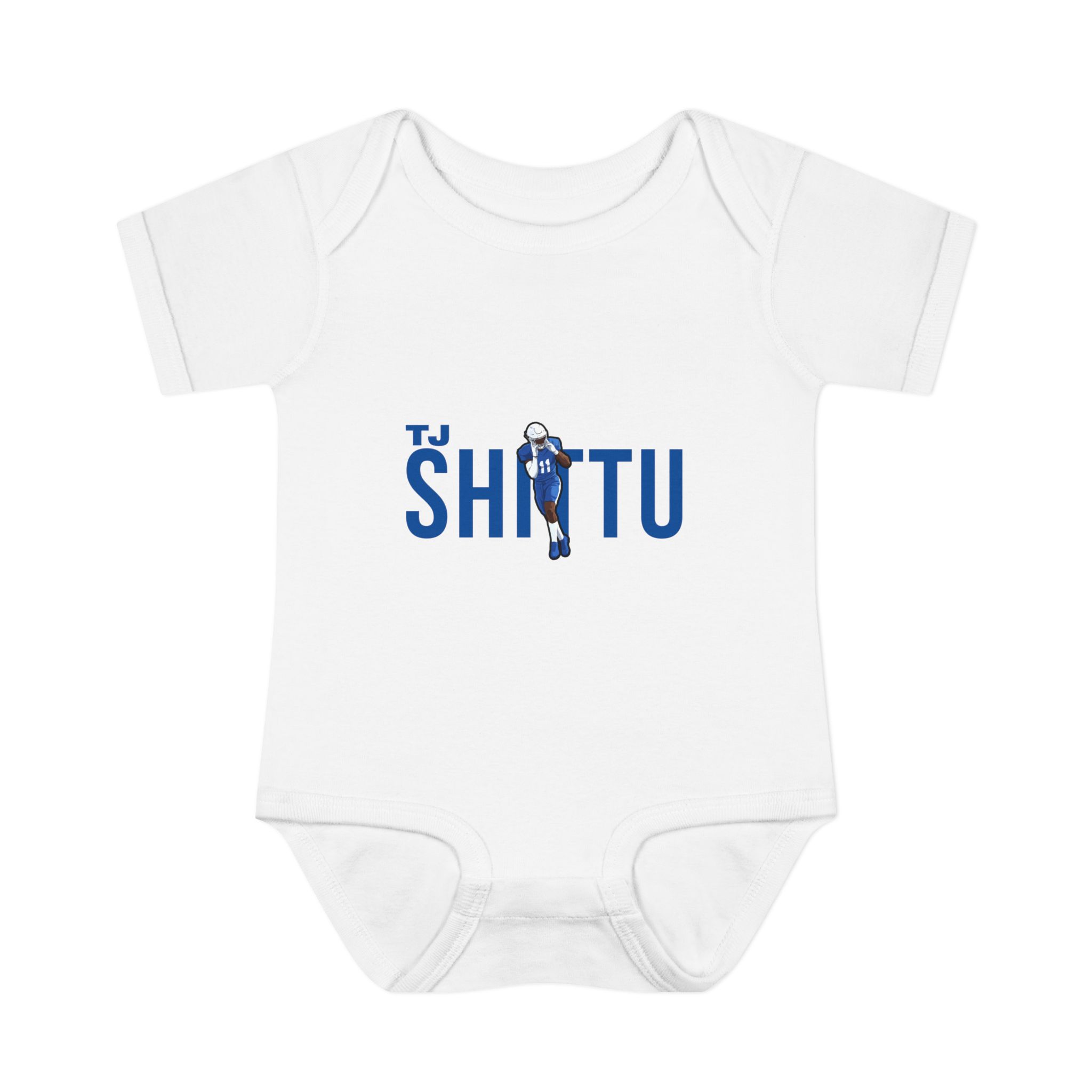 Baby Onesie — character_player_name in White
