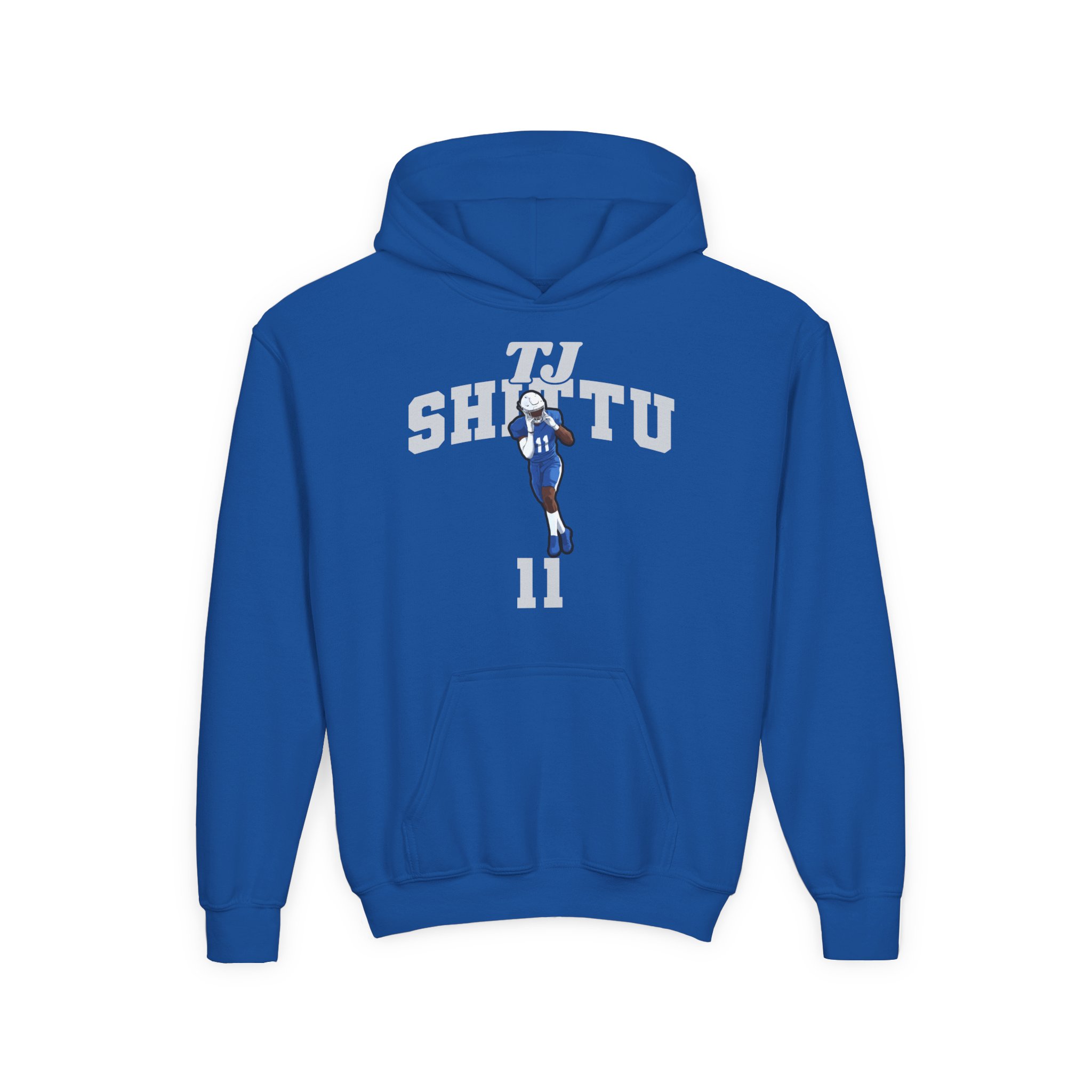 Youth Hoodie — character_signature_arch in Royal