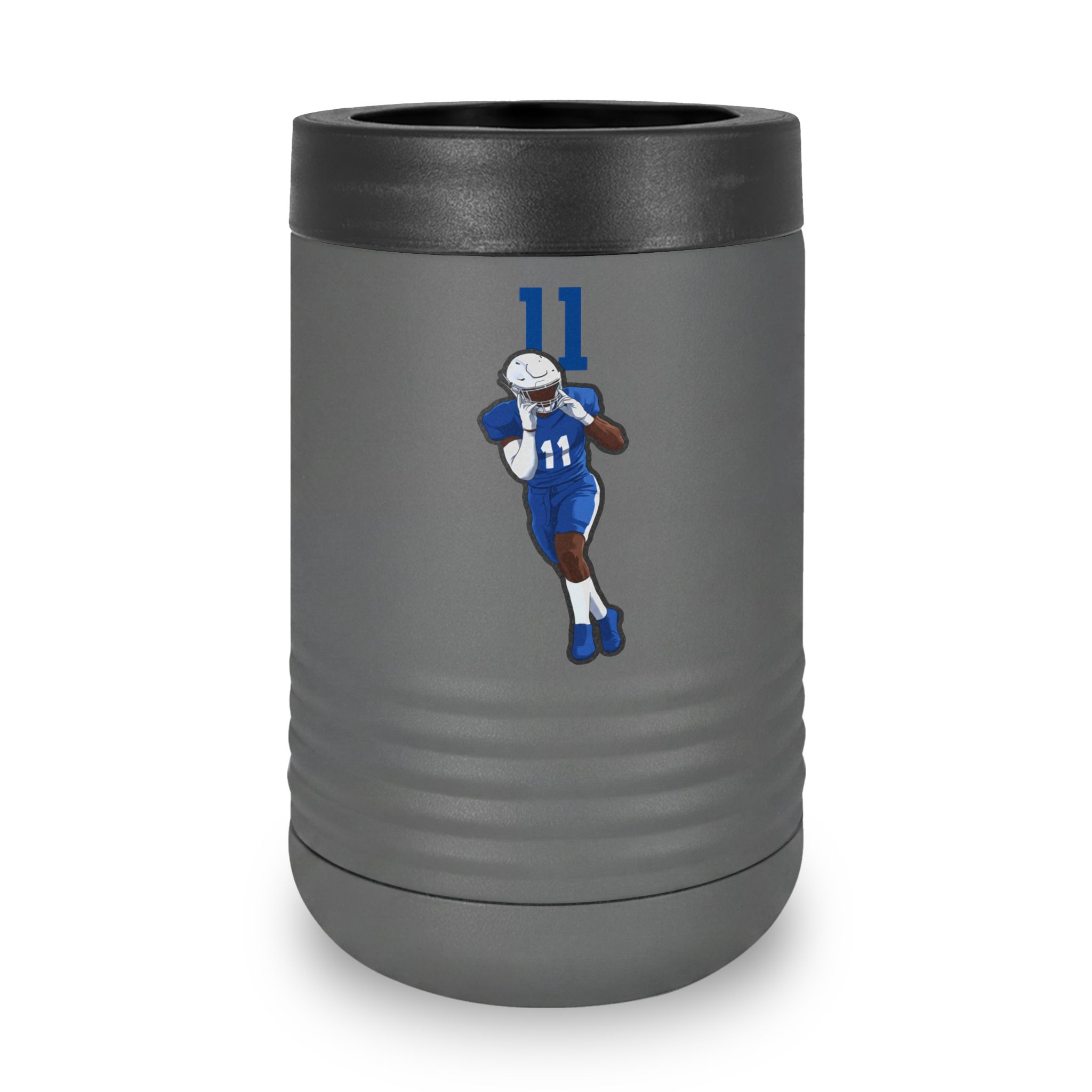 Stainless Can Cooler — character_number_top in Grey