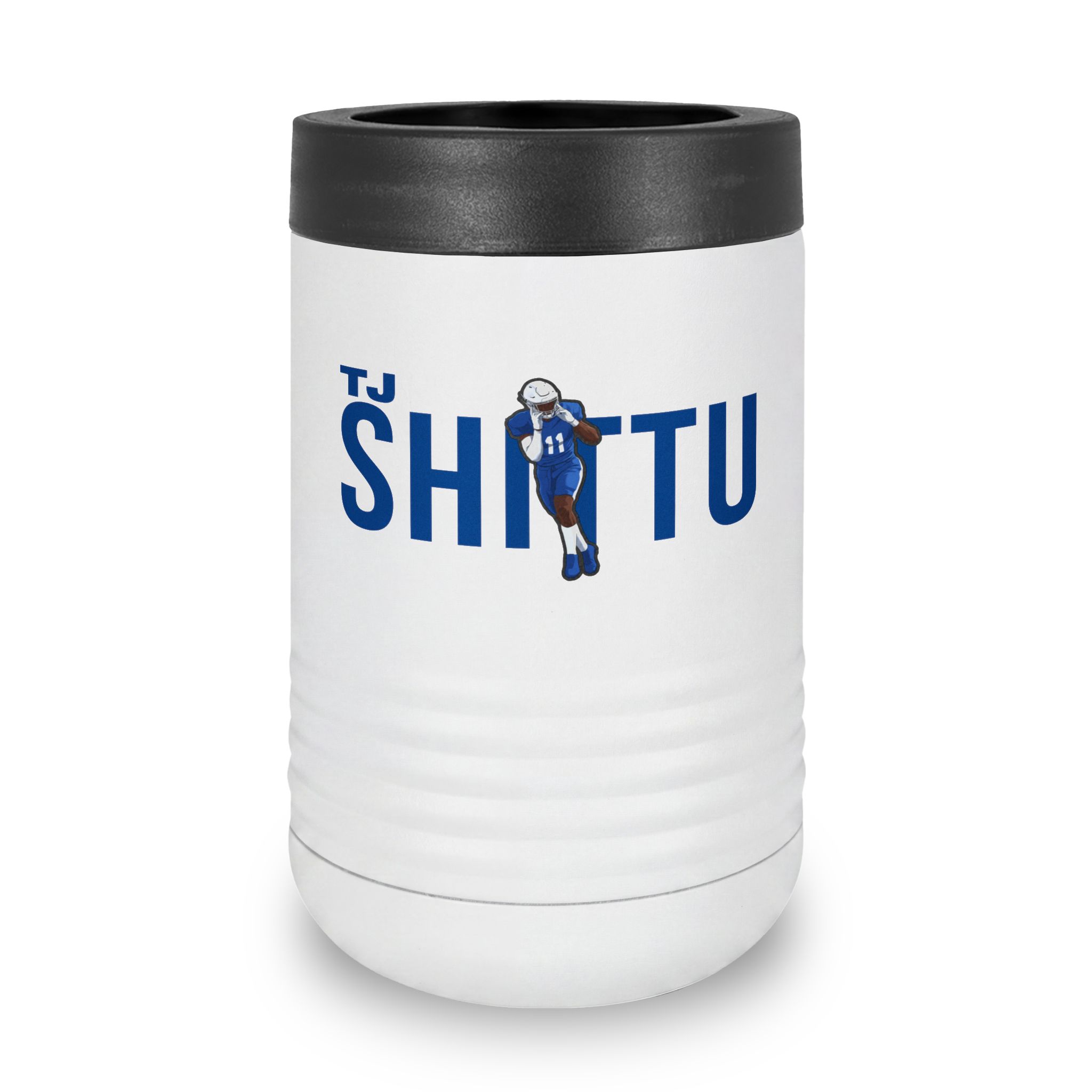 Stainless Can Cooler — character_player_name in White