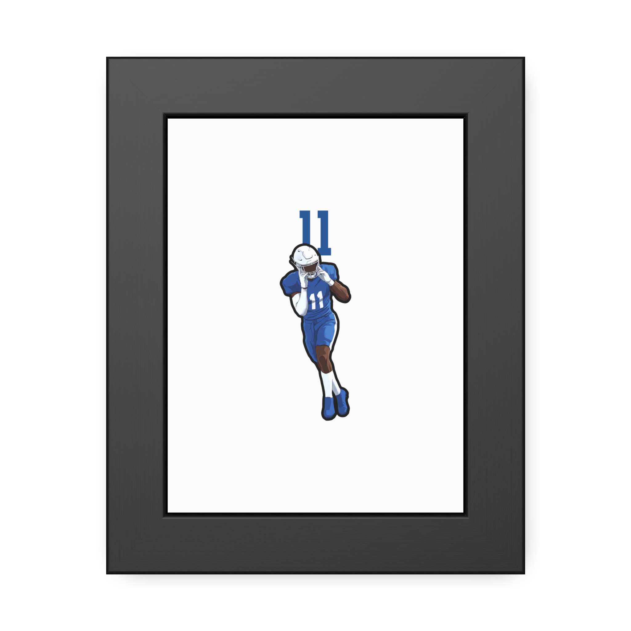 Framed Poster — character_number_top in Black
