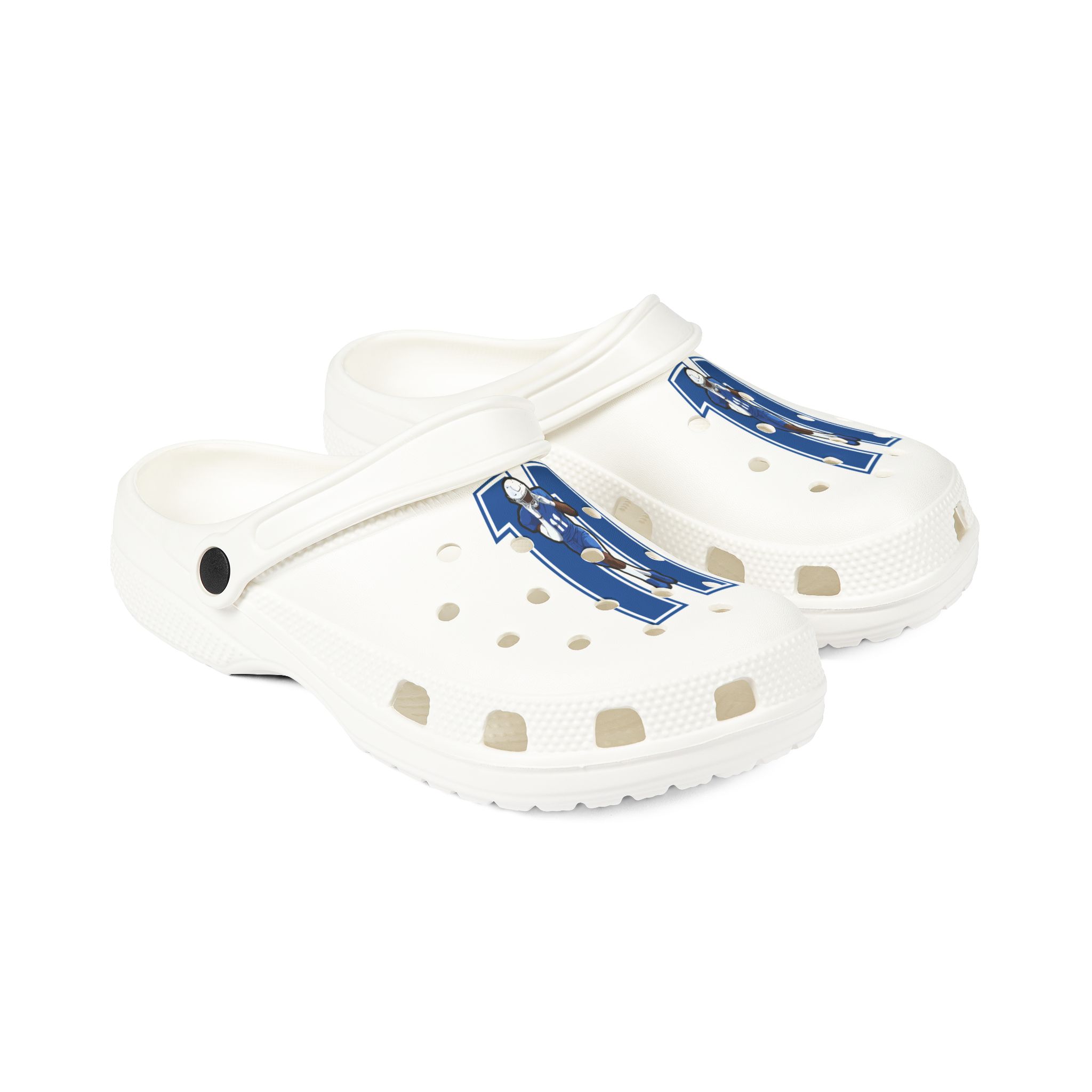 Rubber Clogs — character_number in White