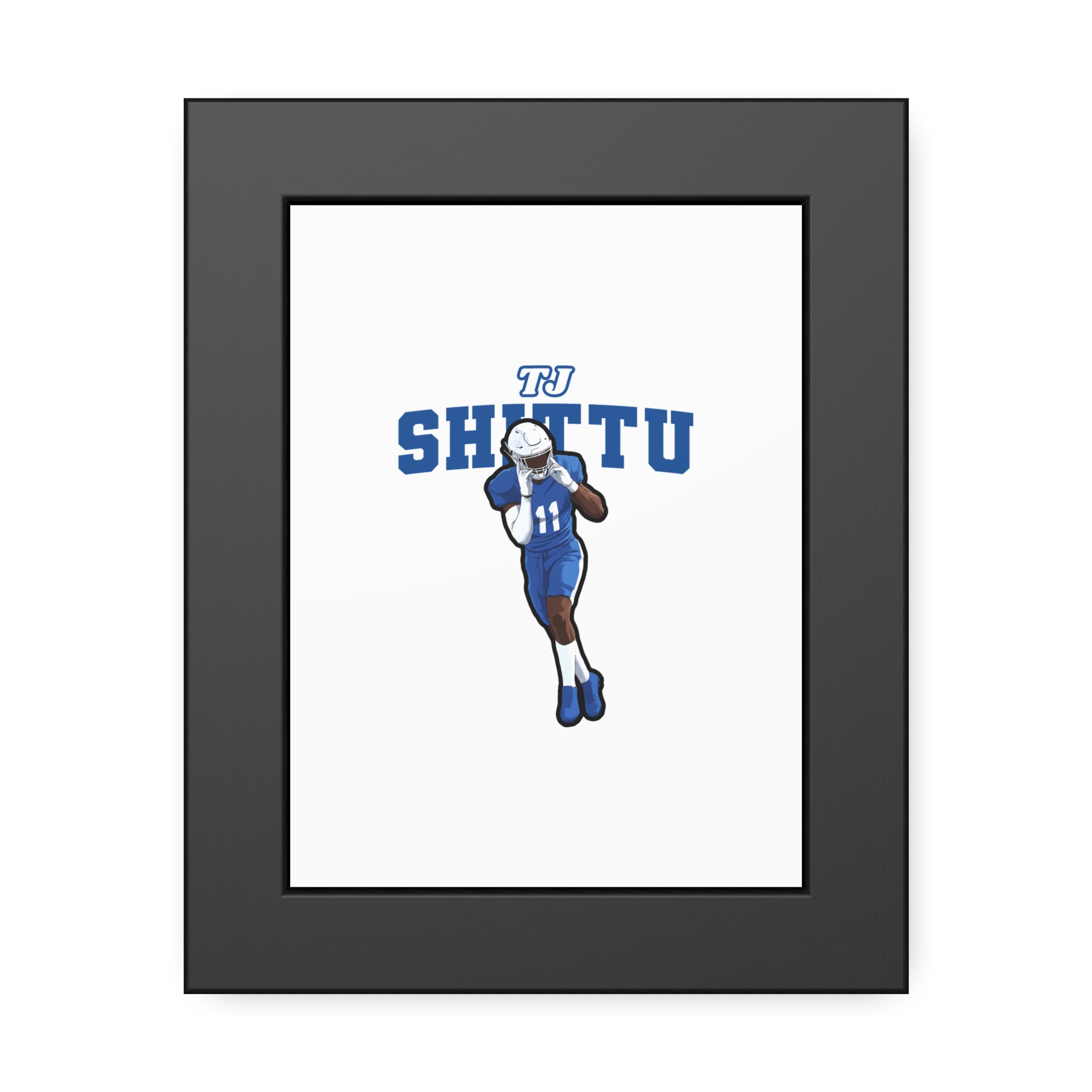 Framed Poster — character_name_arch in Black