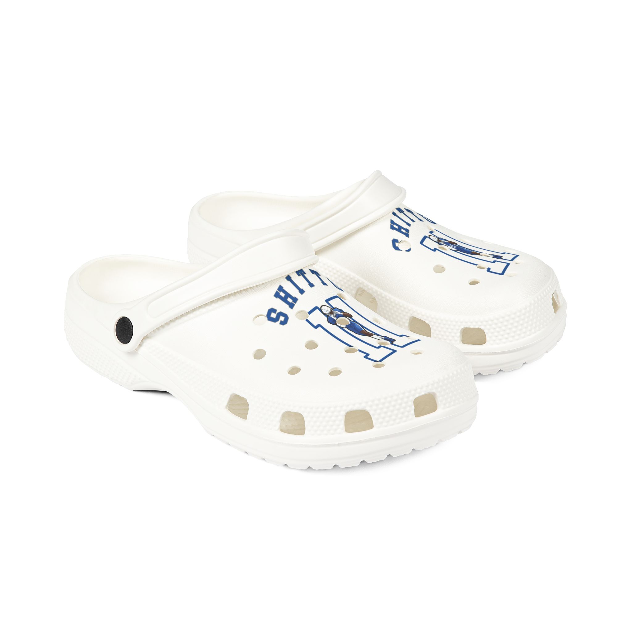 Rubber Clogs — character_shirsey_arch in White