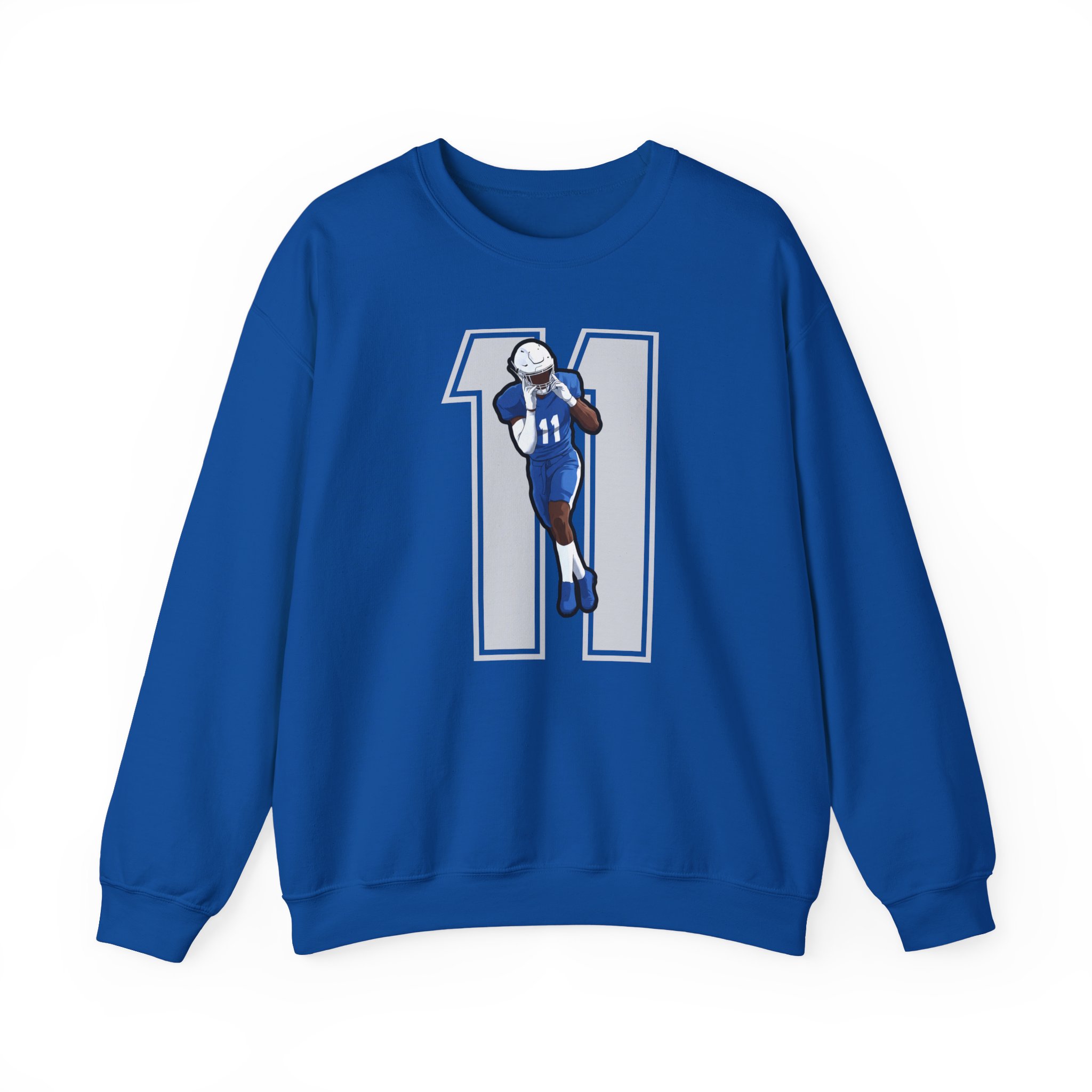 Crewneck Sweatshirt — character_number in Royal