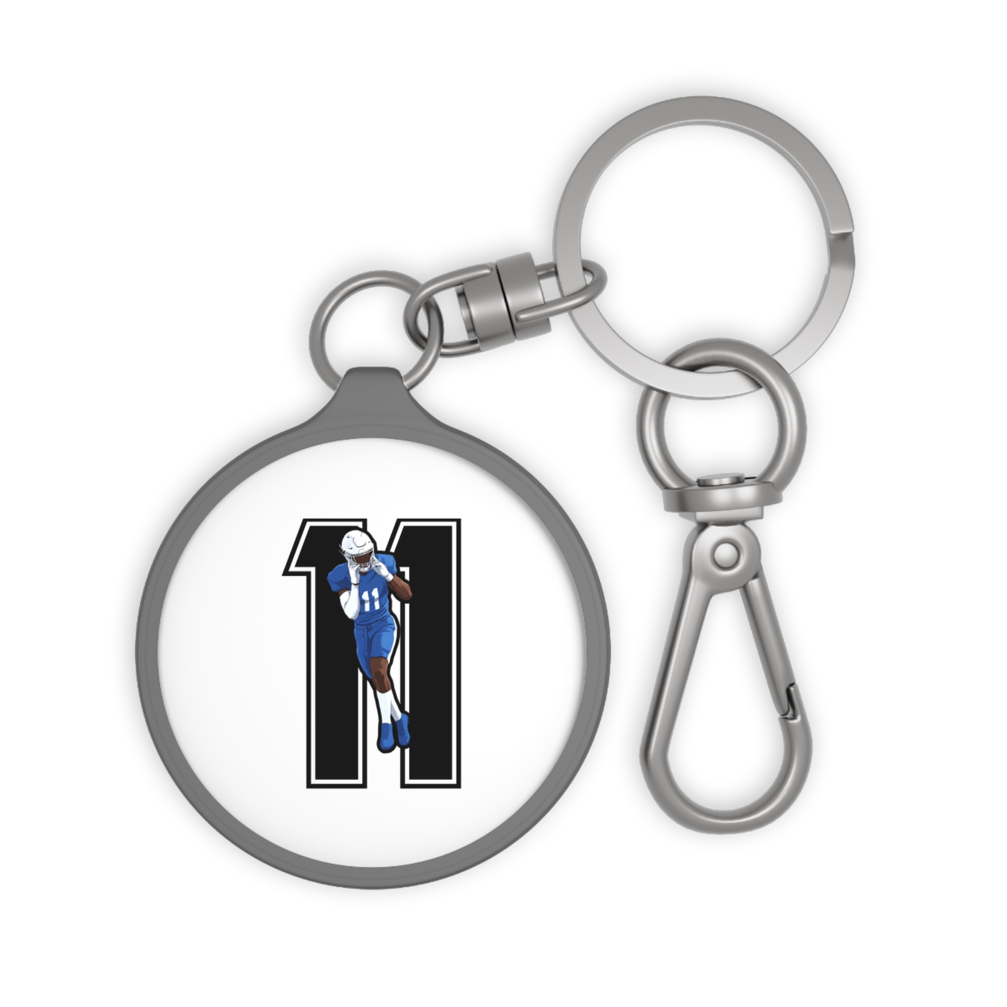 Keychain — character_number in Grey